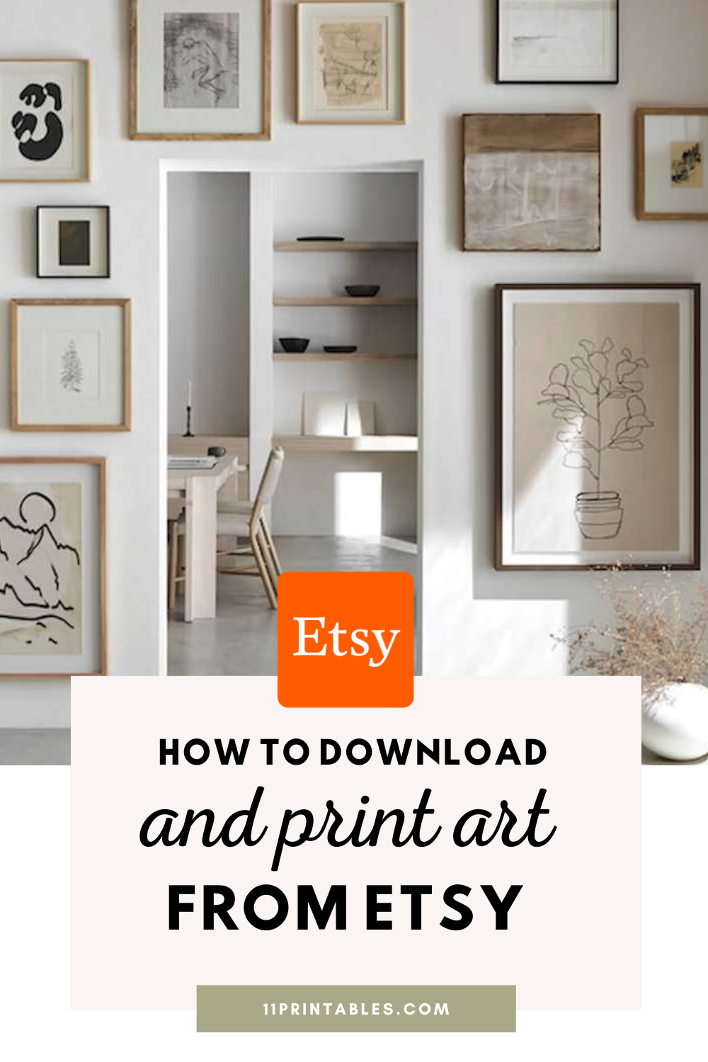 How to download and print art prints from Etsy