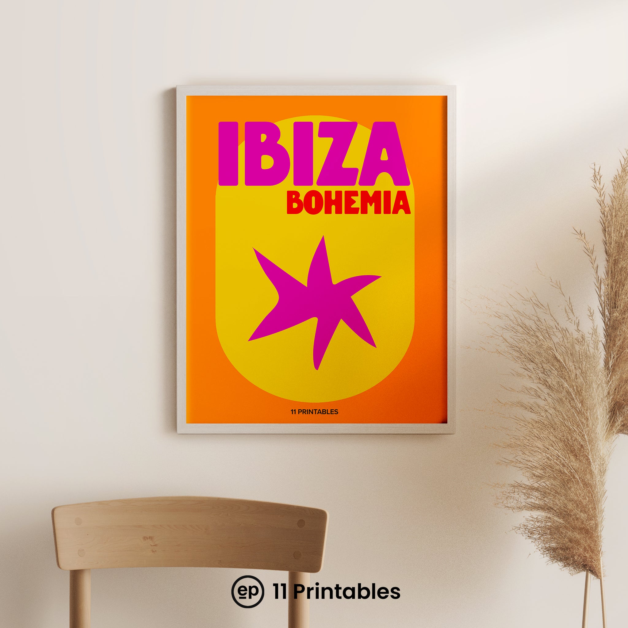Ibiza Bohemia Orange Poster | 11 Printables