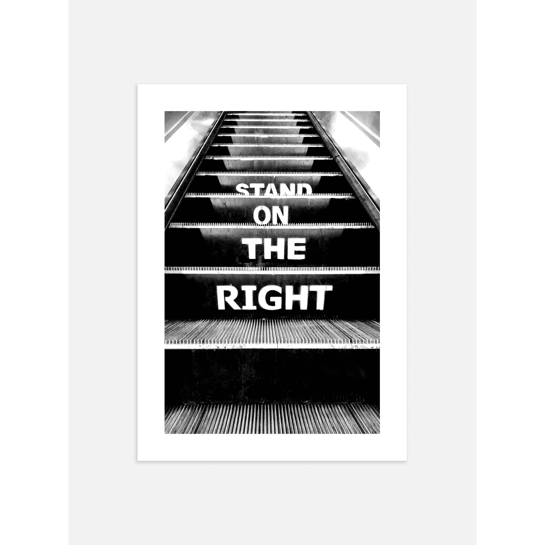 Stand on the Right Poster