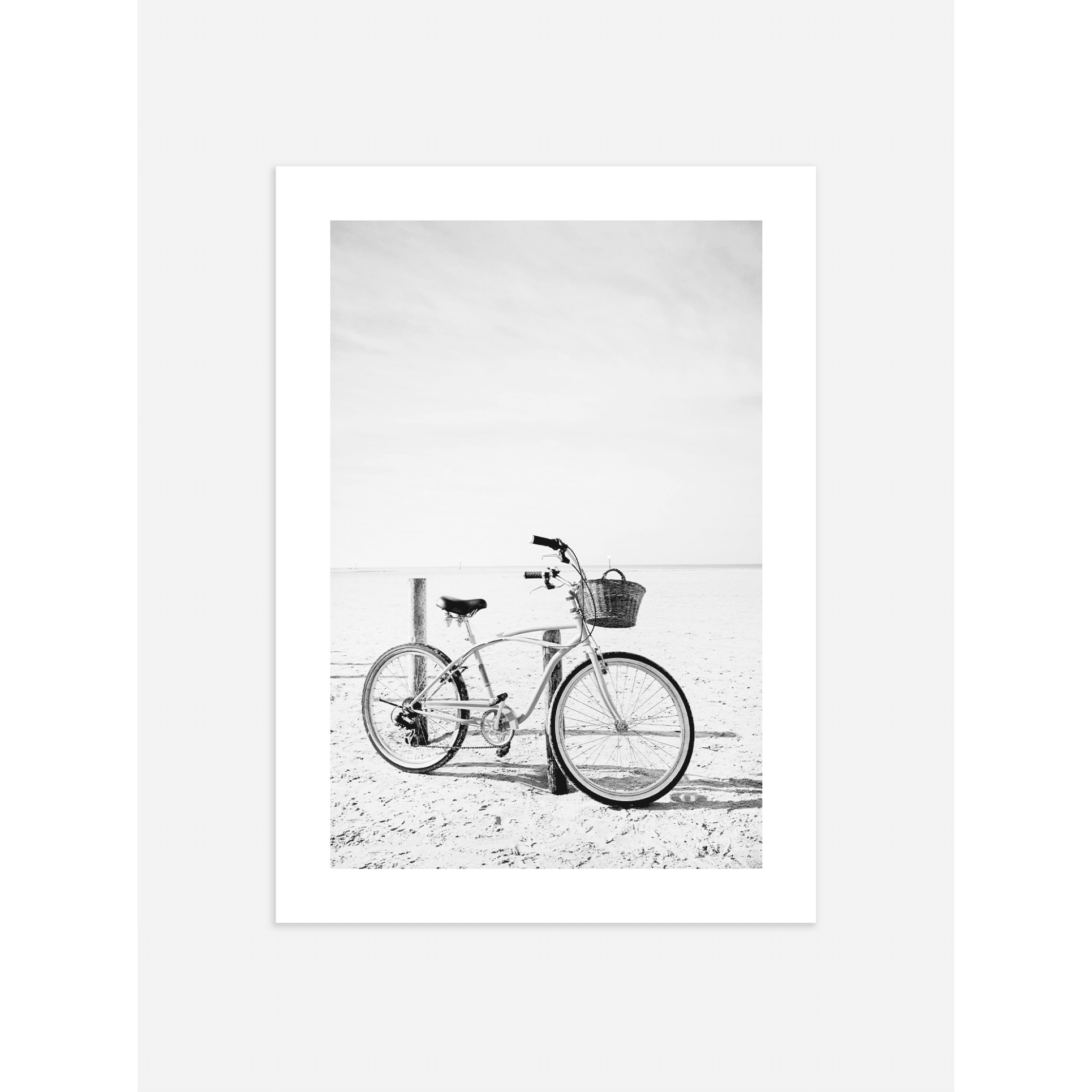 Bike on Beach Poster