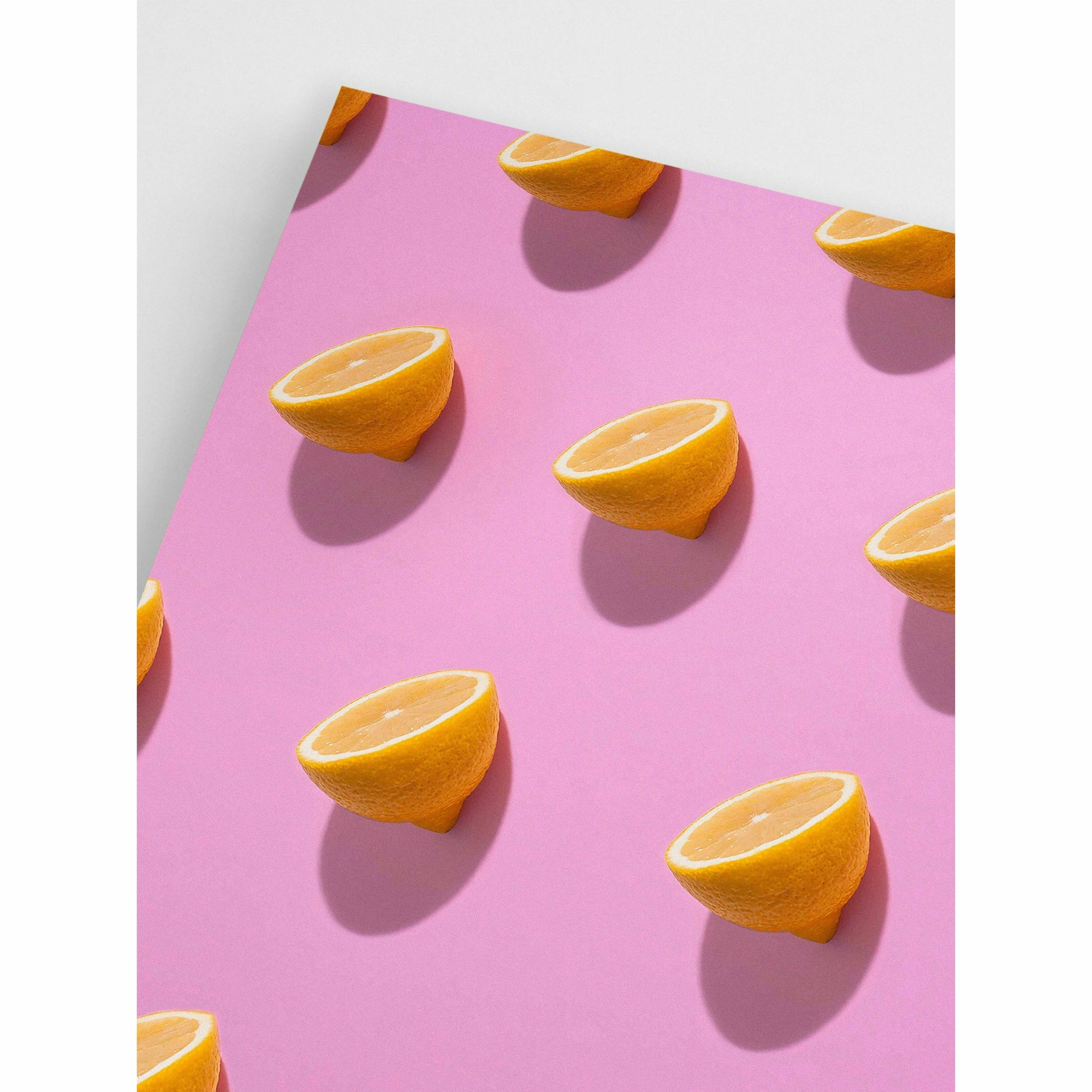 Pink lemons poster