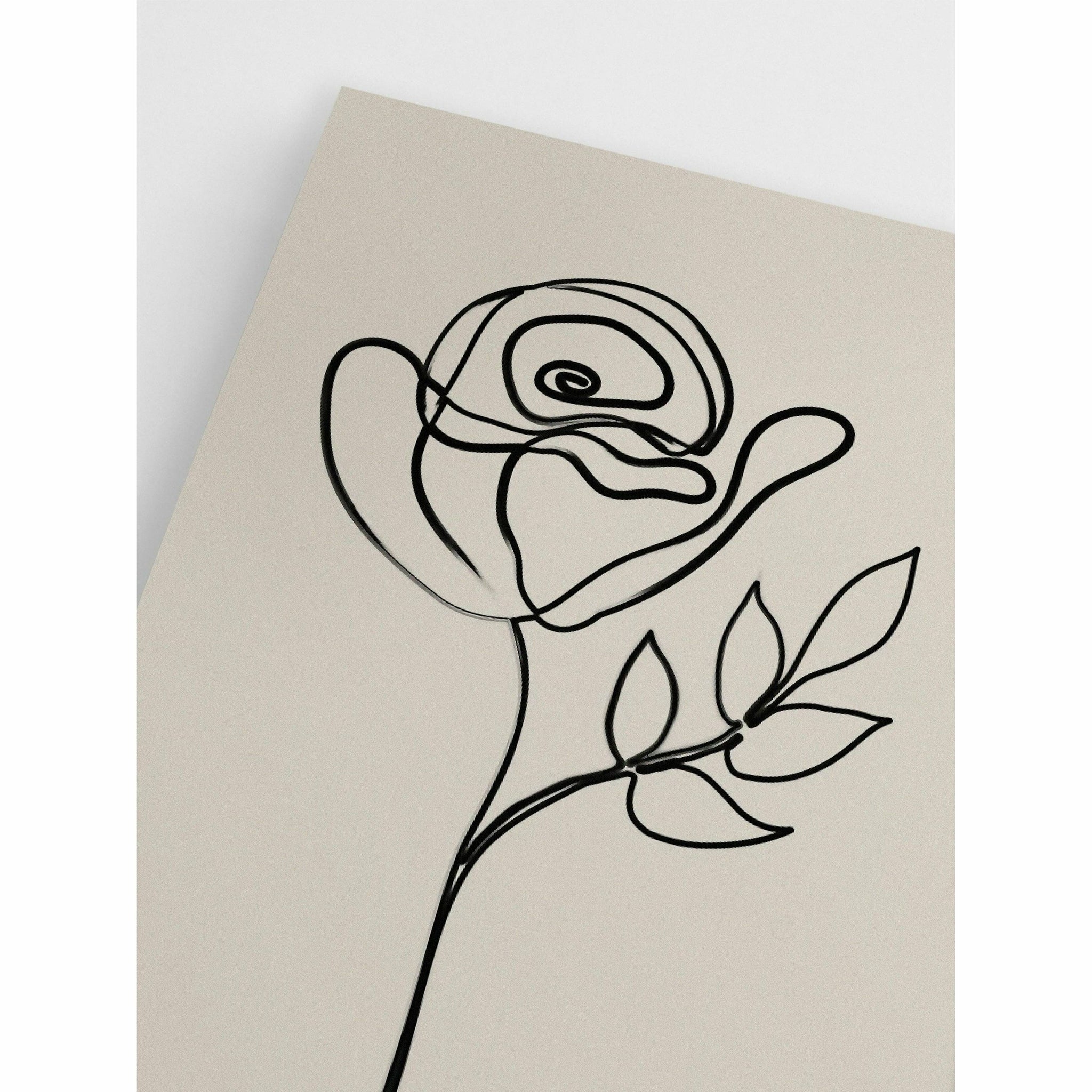 Single Line Flower,