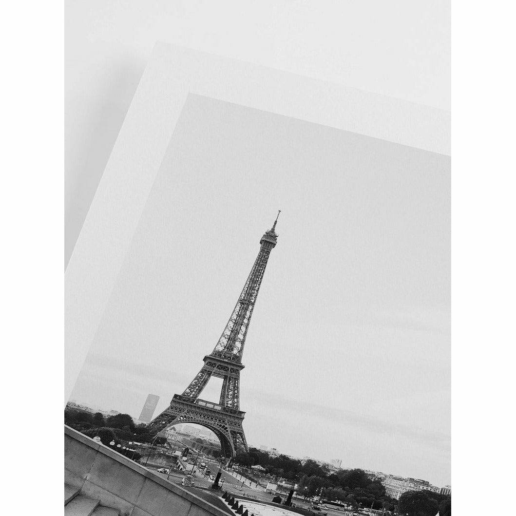 The Eiffel Tower Black and White Wall Artt