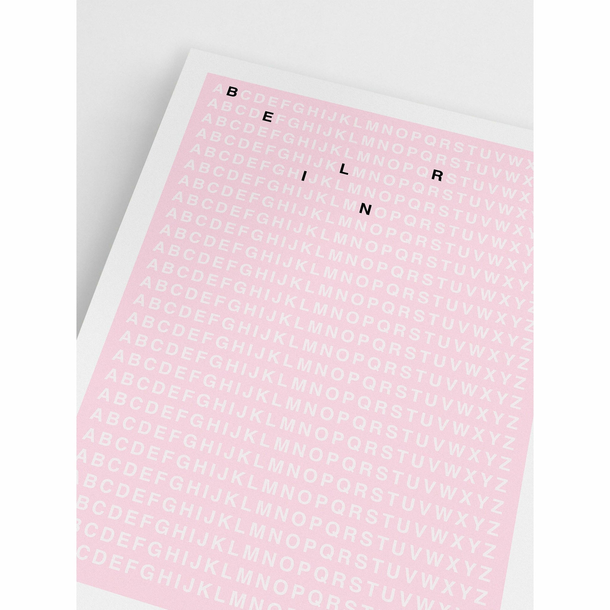 Berlin Pink Poster
