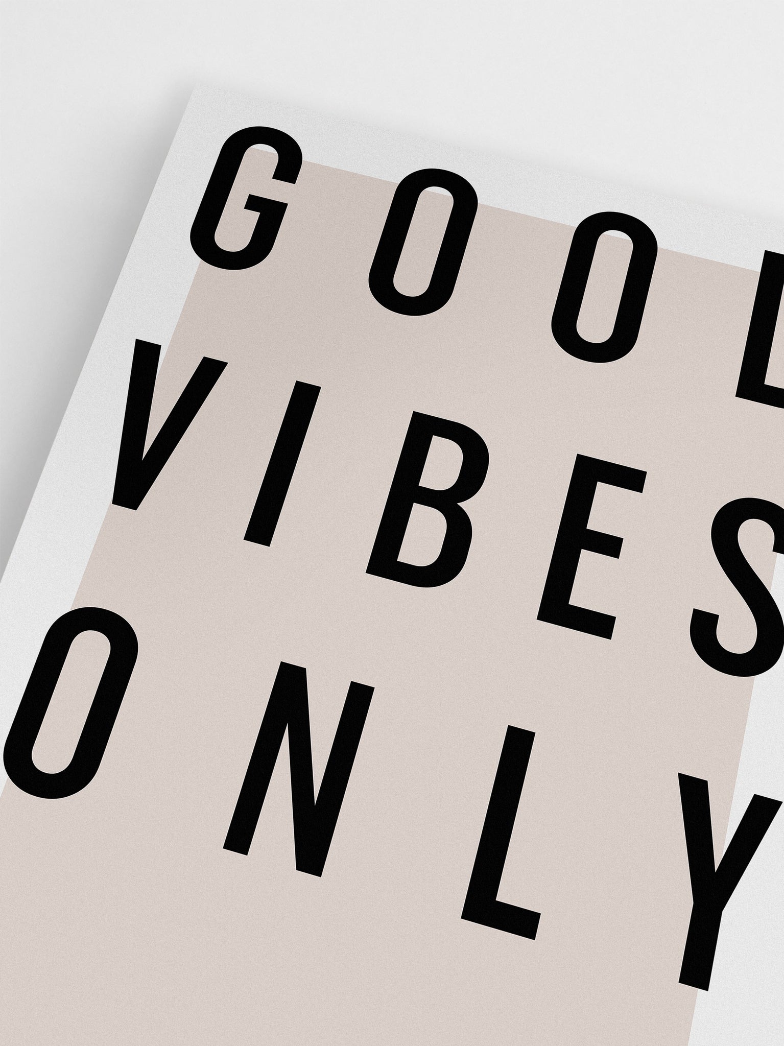 Good Vibes Only wall art