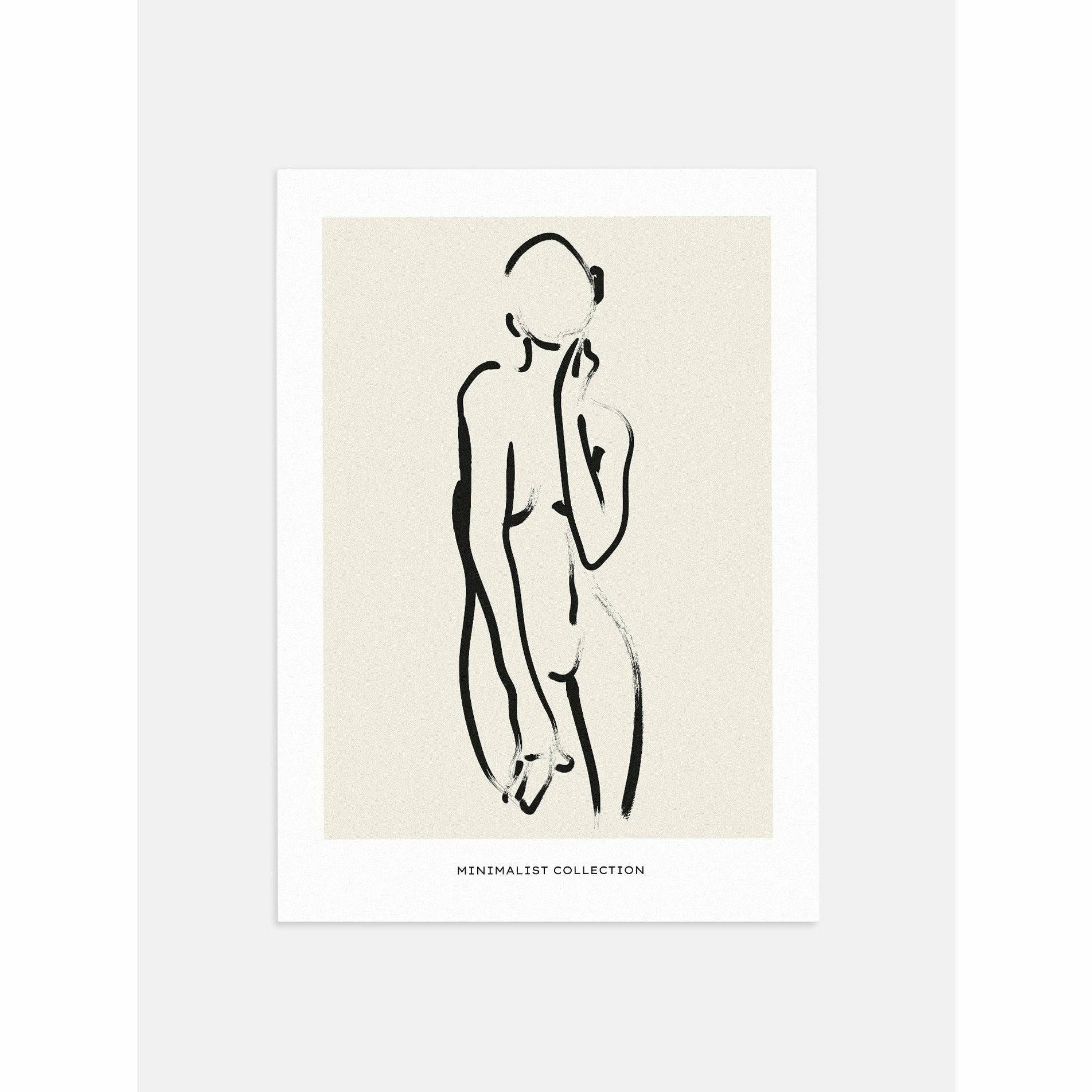Female Physique Minimalist Poster