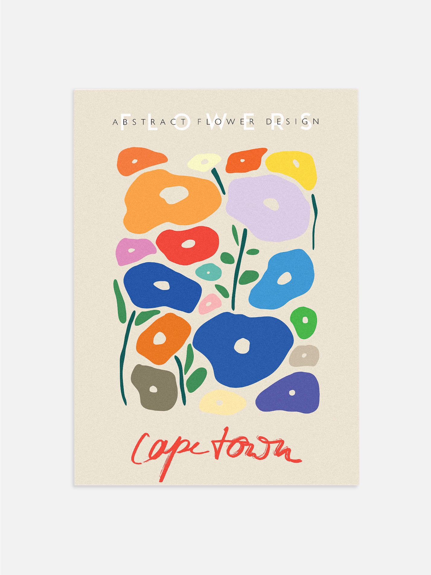 Capetown Flowers Poster