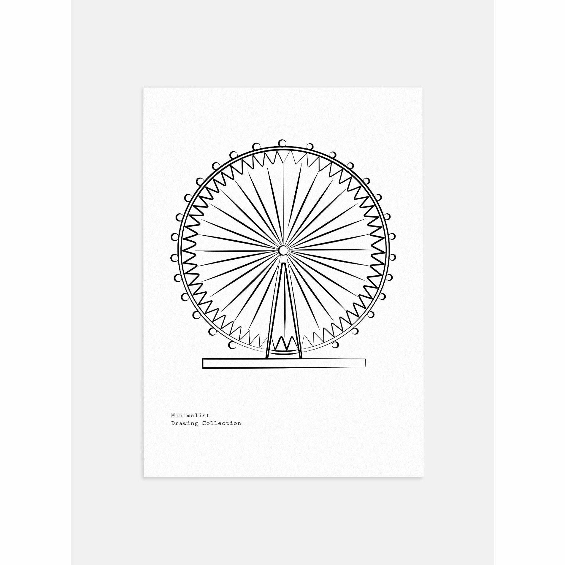 Minimalist Ferris wheel