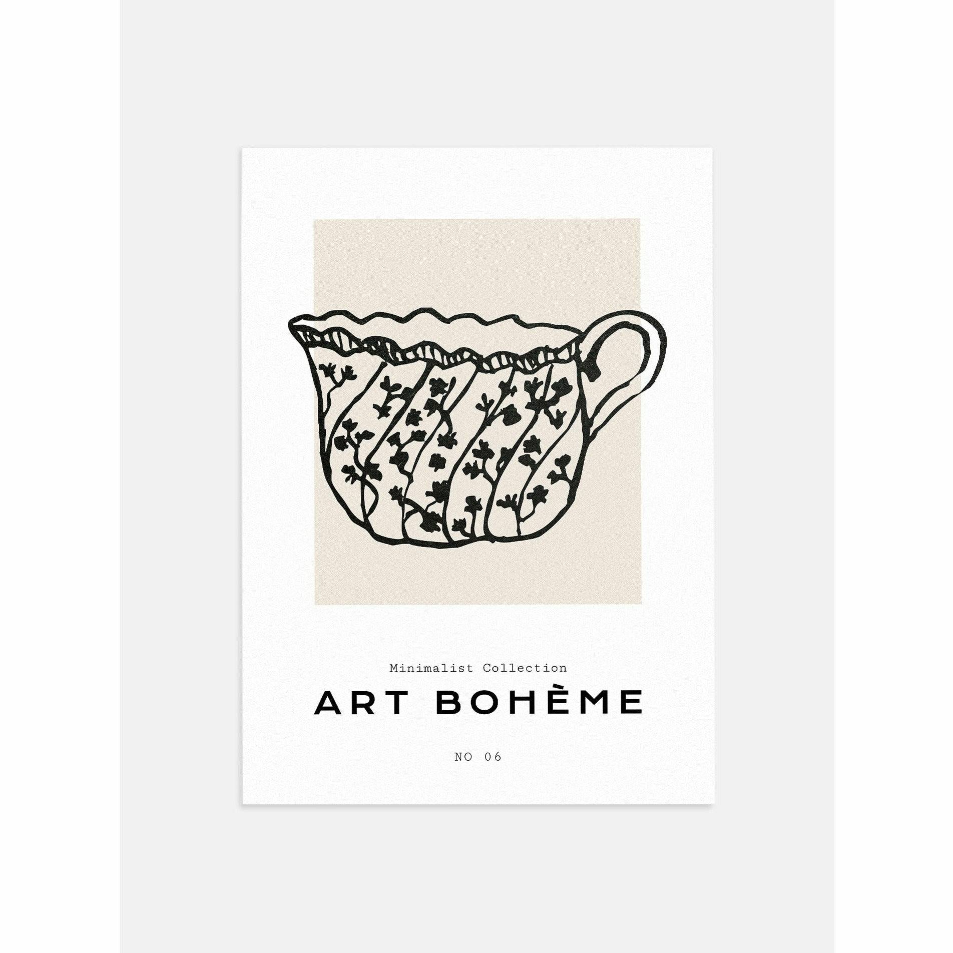 Floral Teacup Poster