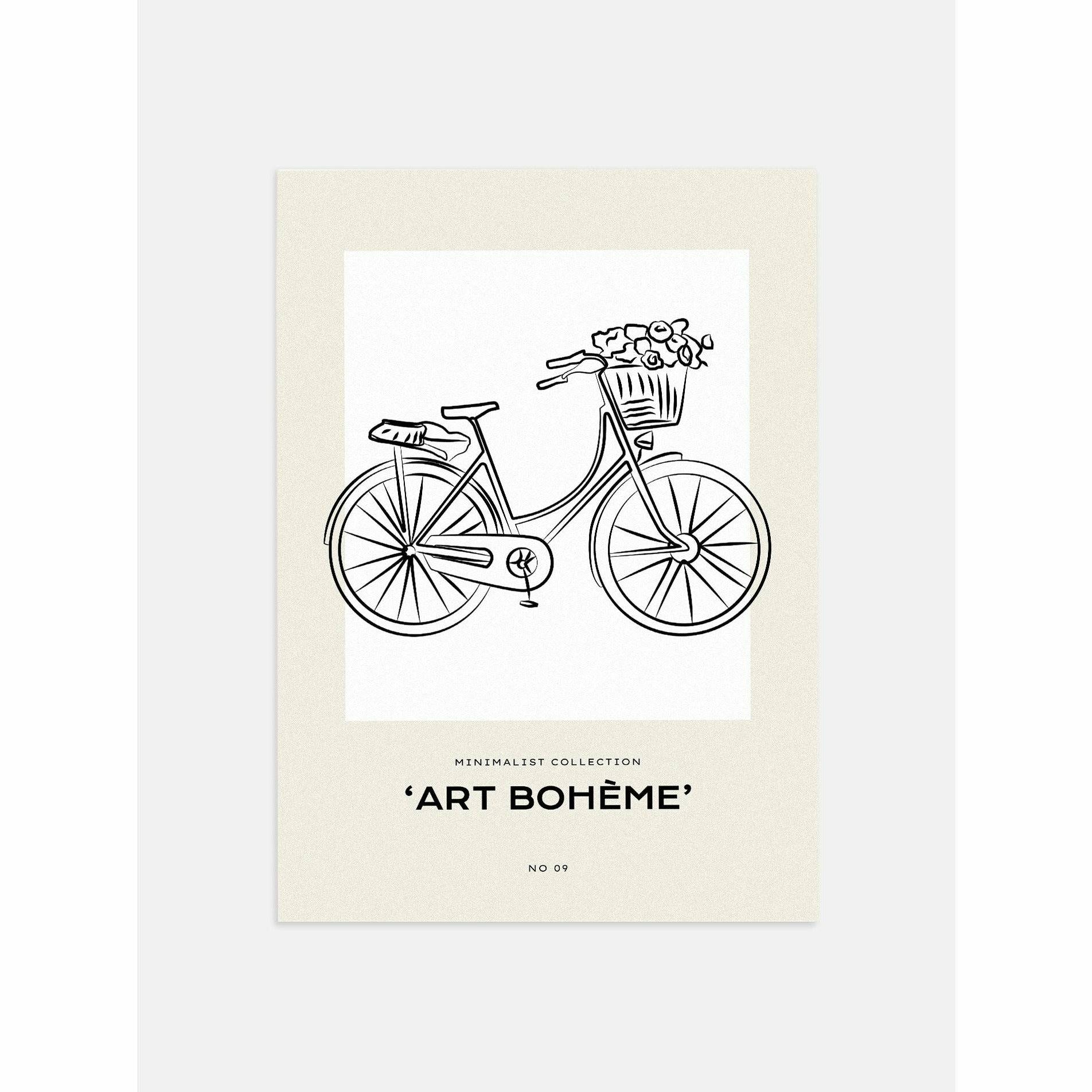 Bicycle Bedroom Wall Decor Poster