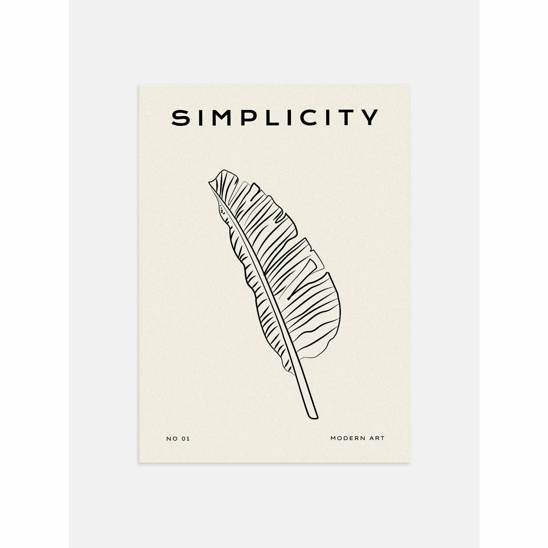 A Simple Leaf Poster