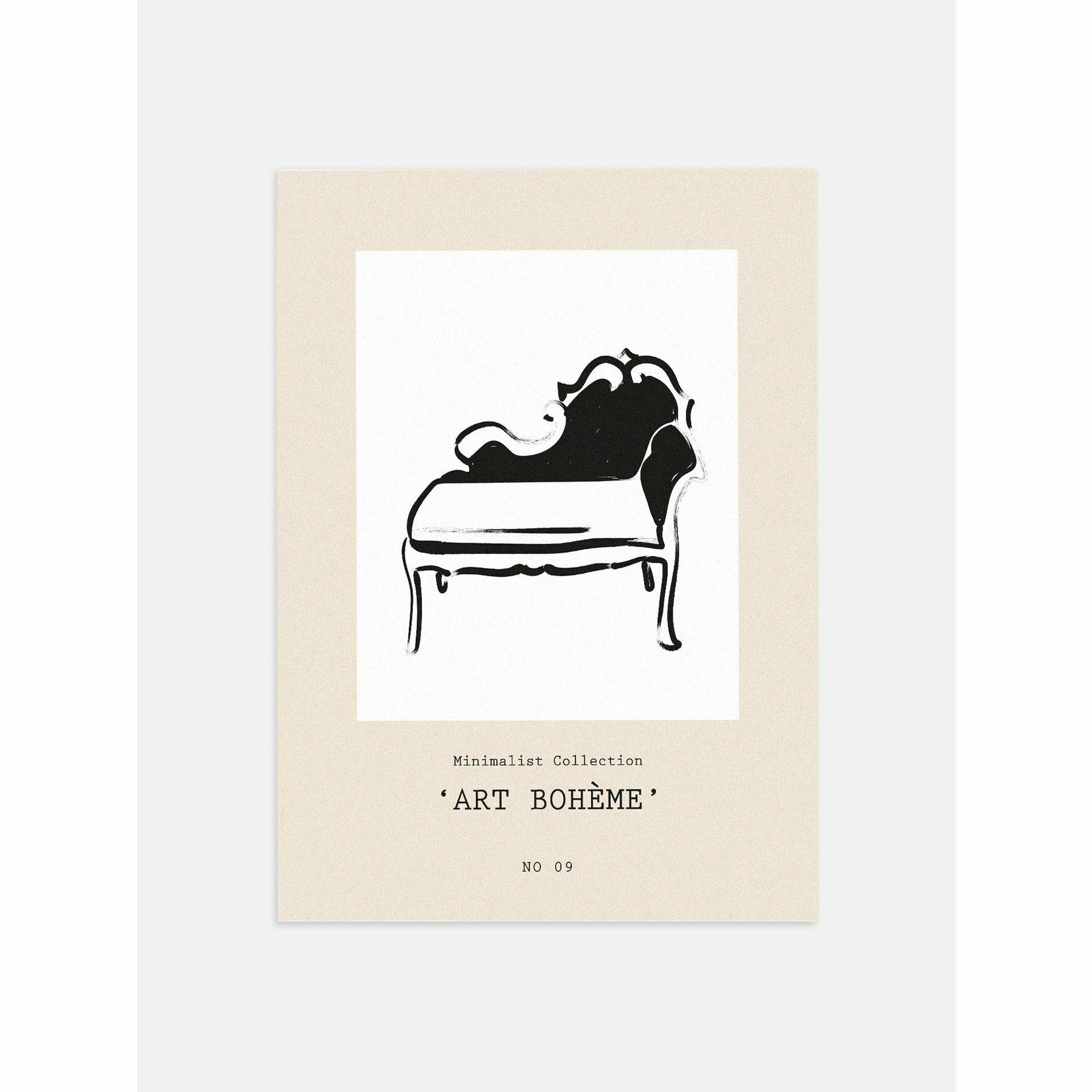 Settee Minimalist Bedroom Poster