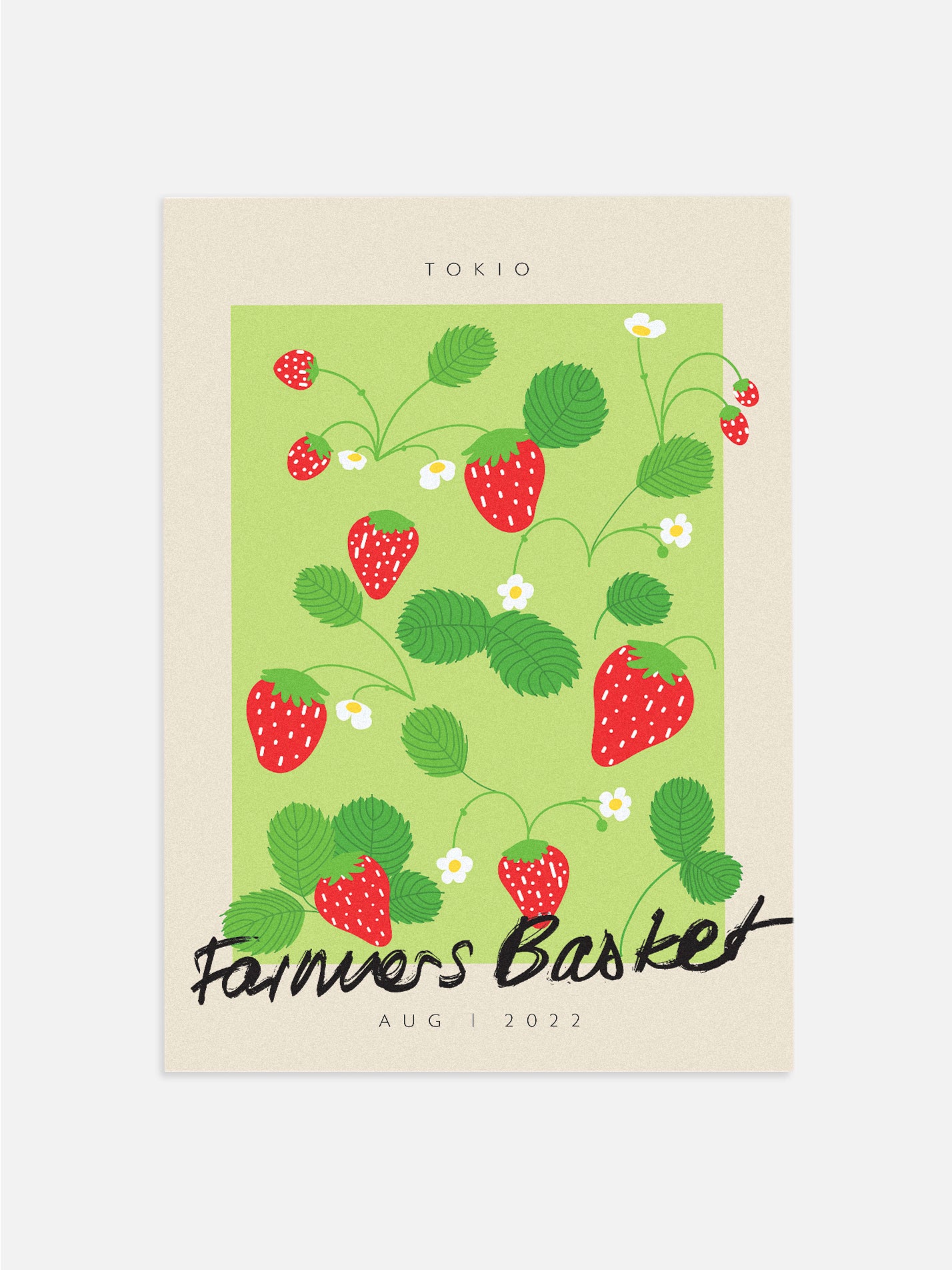 Tokio Strawberry Poster