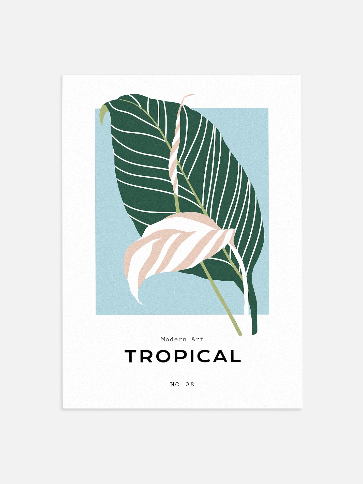 Tropical Leaves- Blue