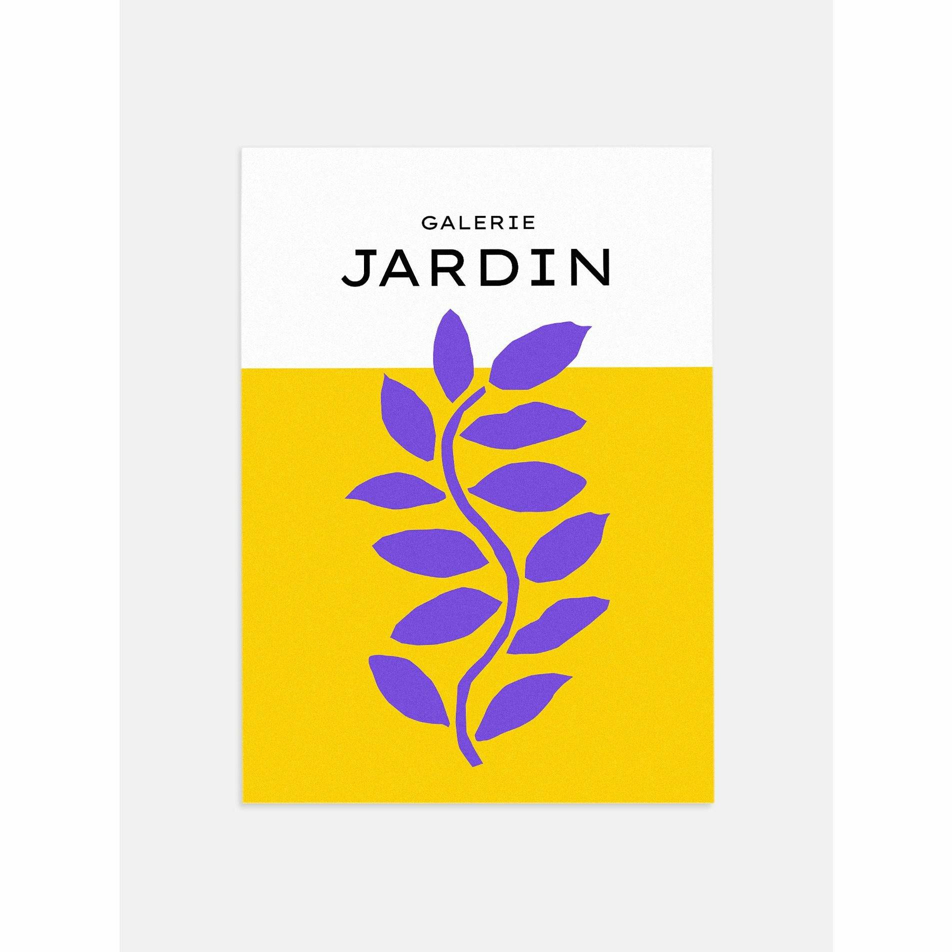 Purple and Yellow Jardin Room Wall Decor