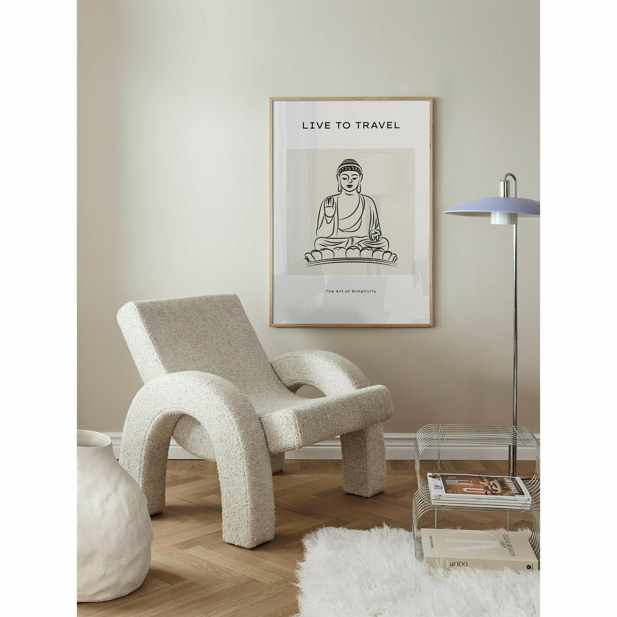 Buddha Line Art Poster   