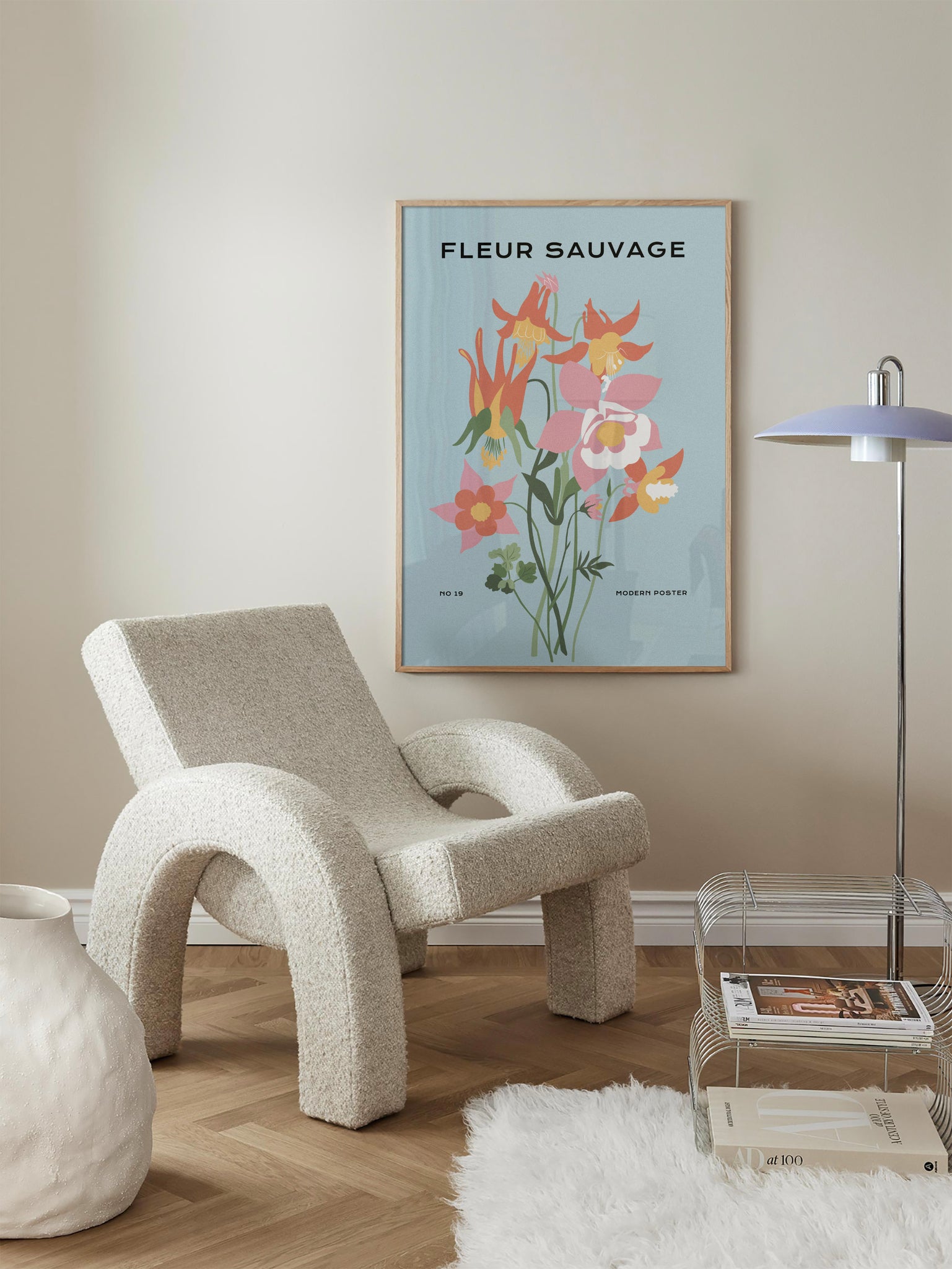 Multicolored Fleur Sauvage Poster