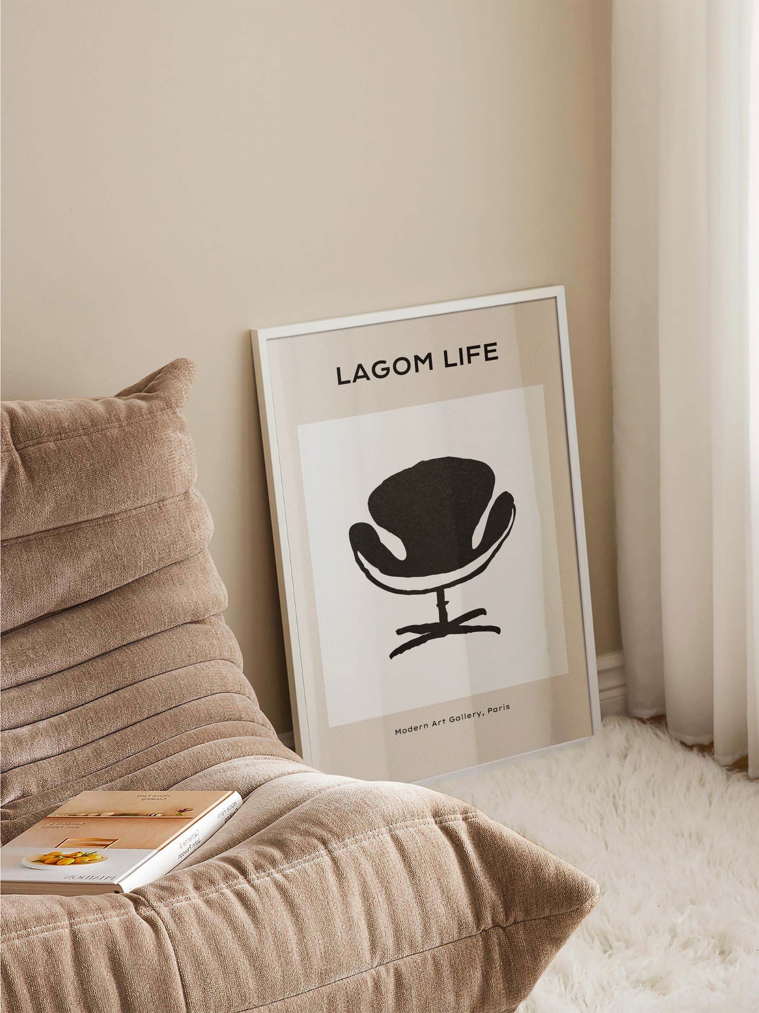 Swan Chair Poster