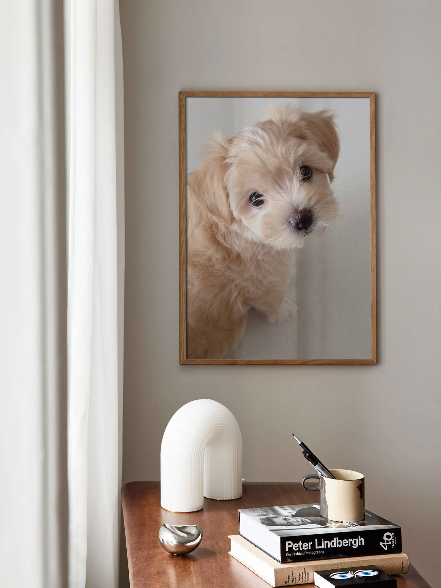 Beige Puppy poster