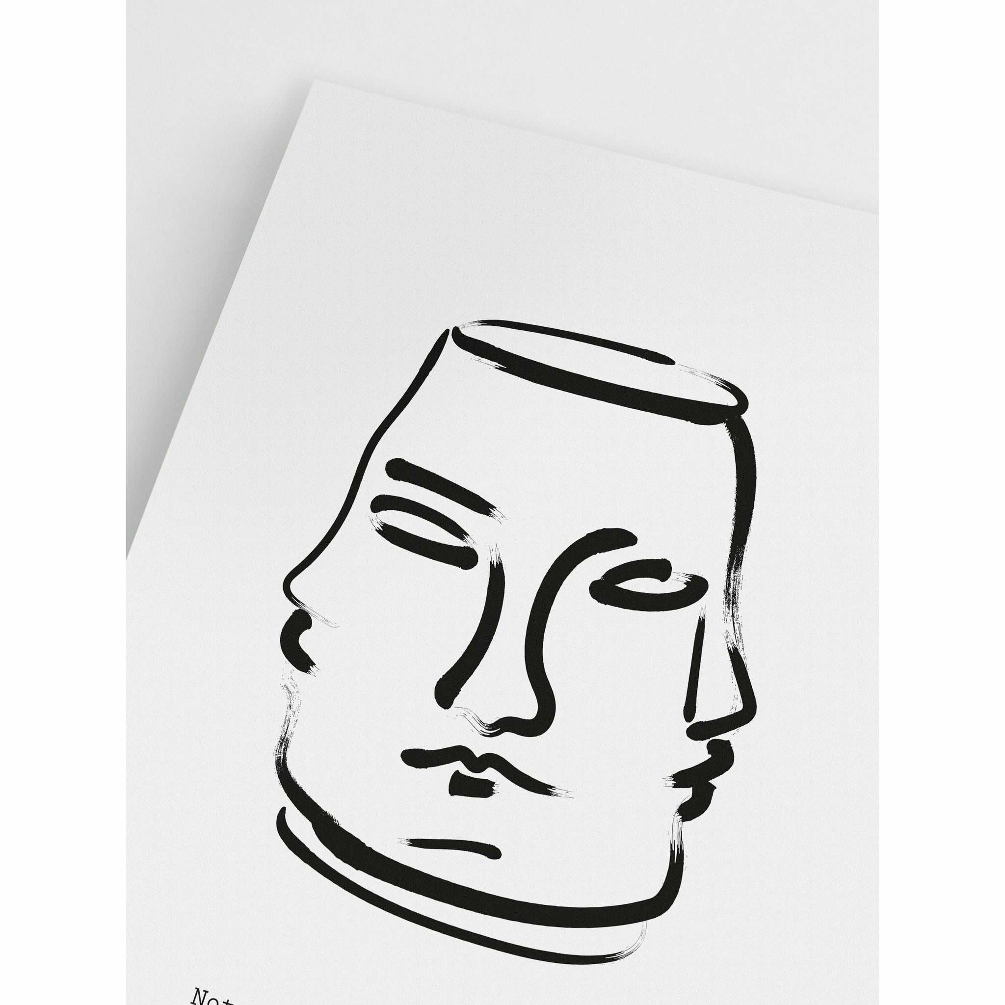 Abstract Face Poster