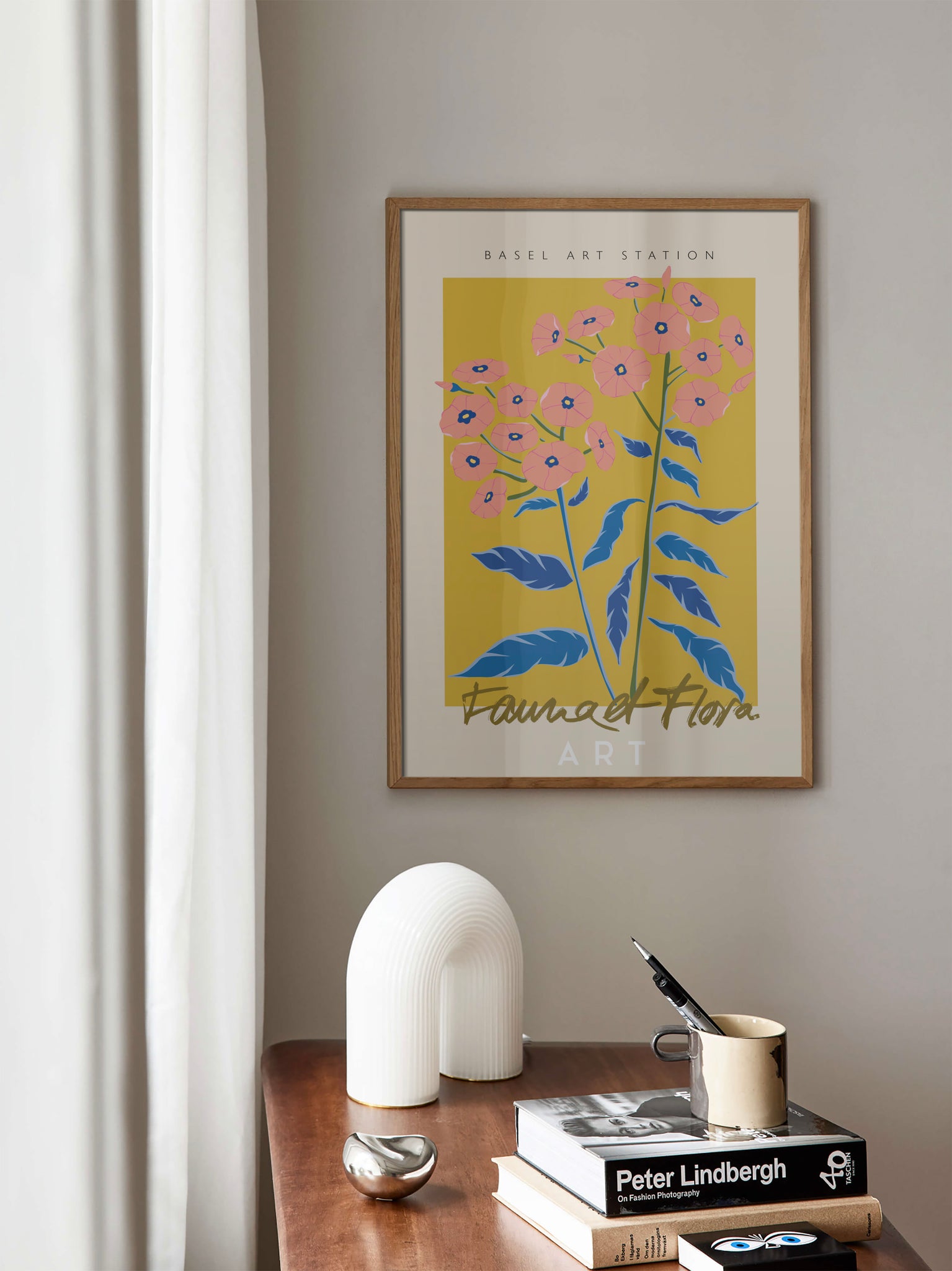 Pink & Yellow Floral Poster