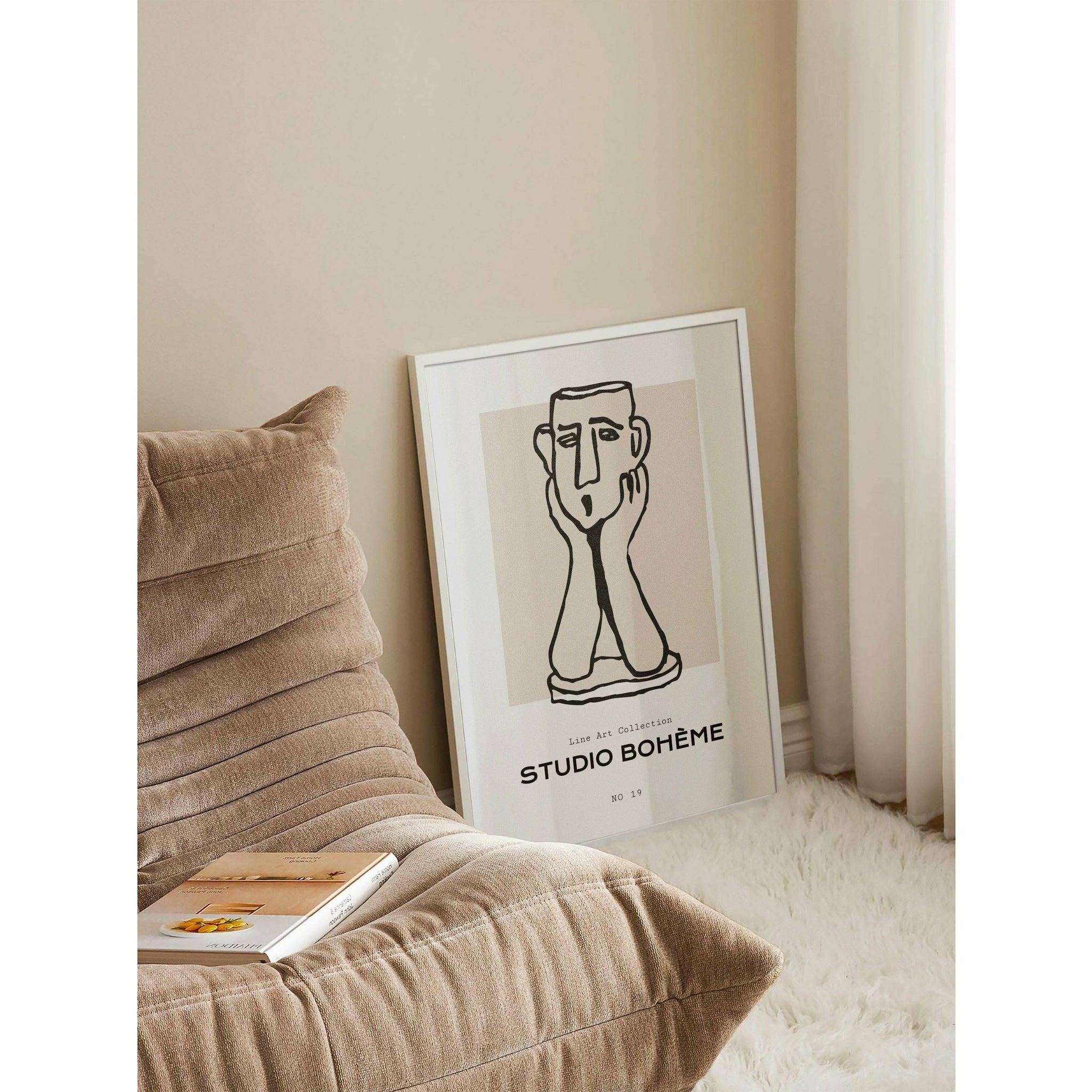 Abstract Face Figure Poster