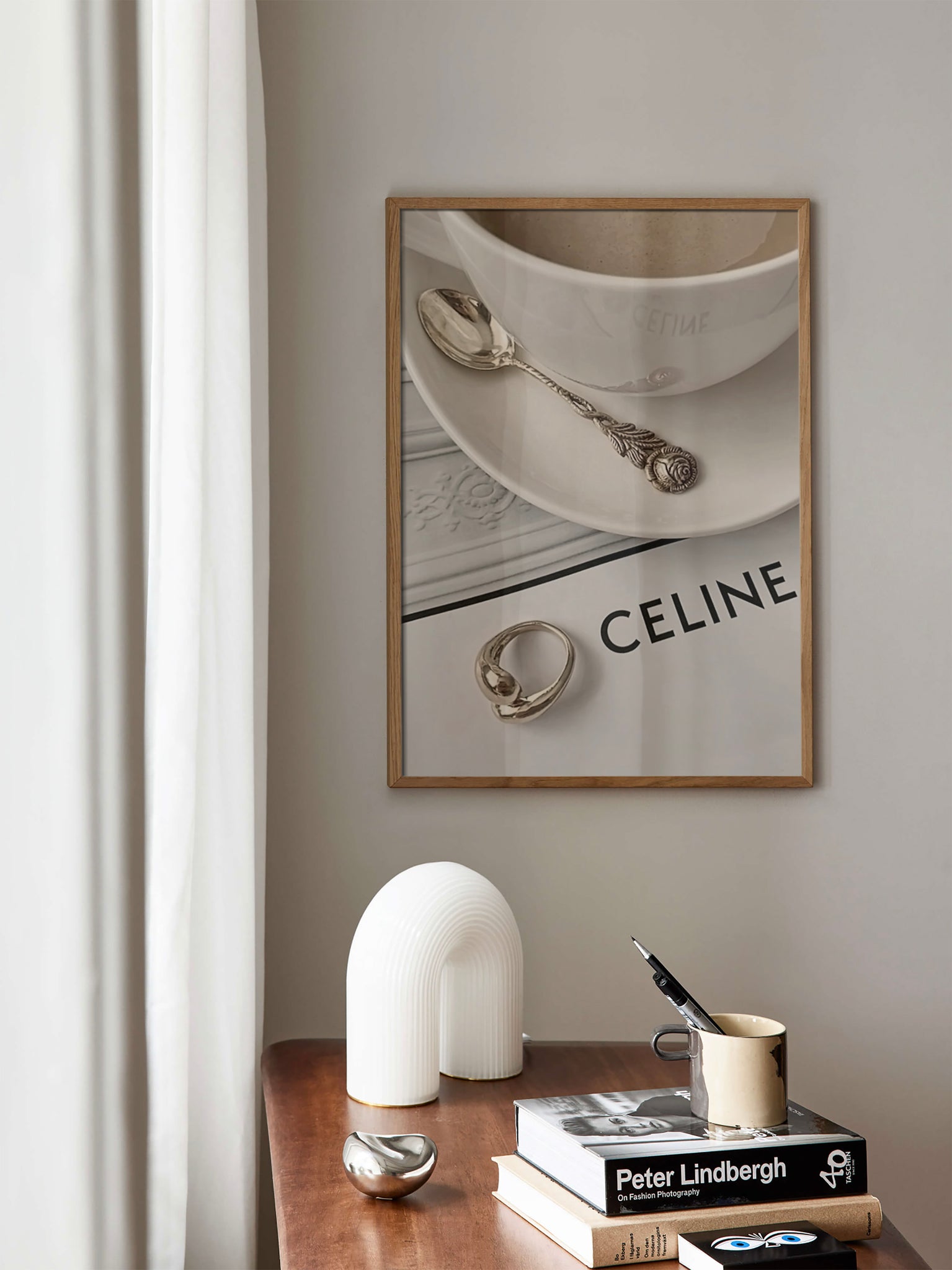 Warm Celine Fashion Poster wall art