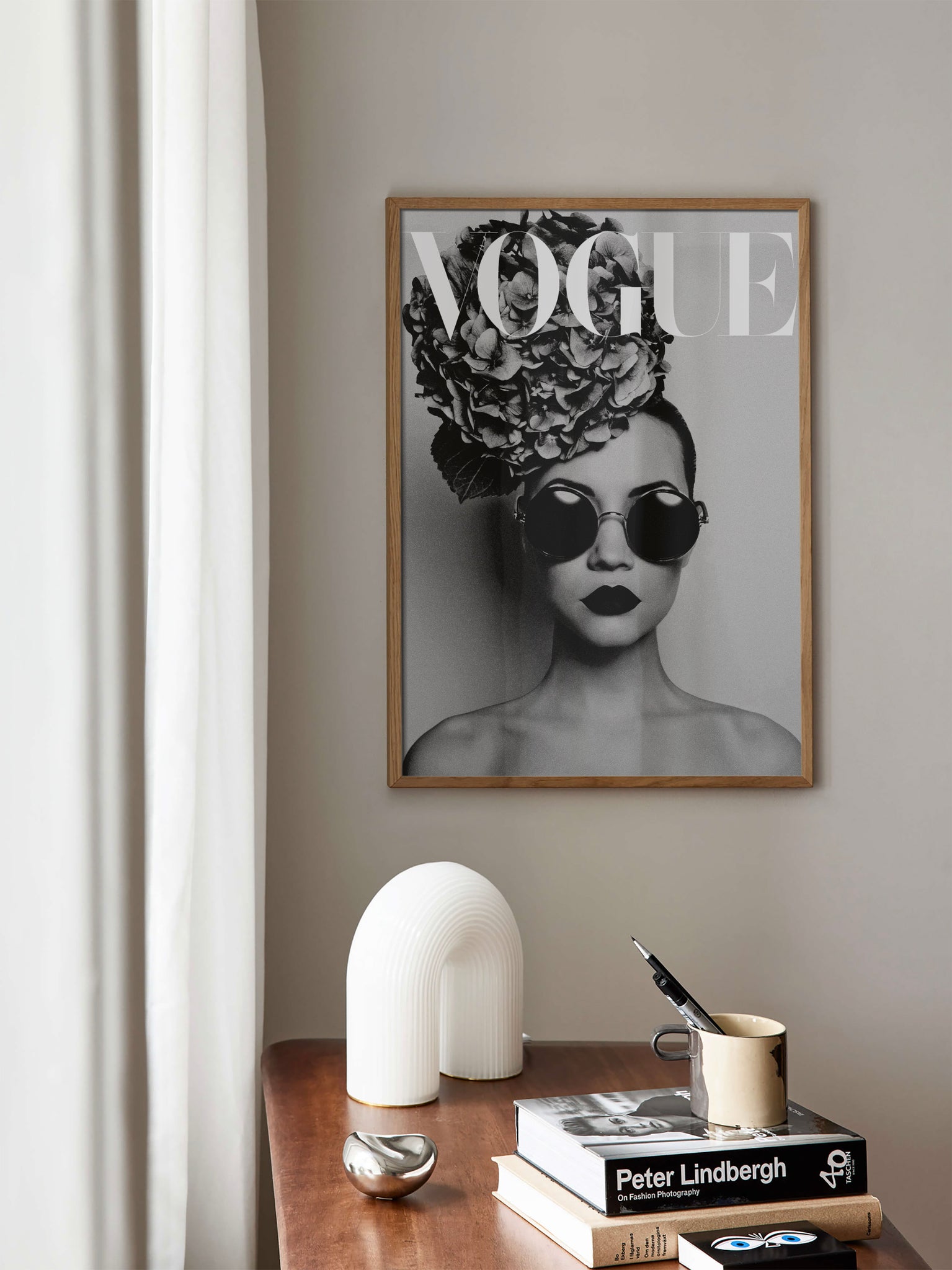 Vogue Hydrangea Hat poster