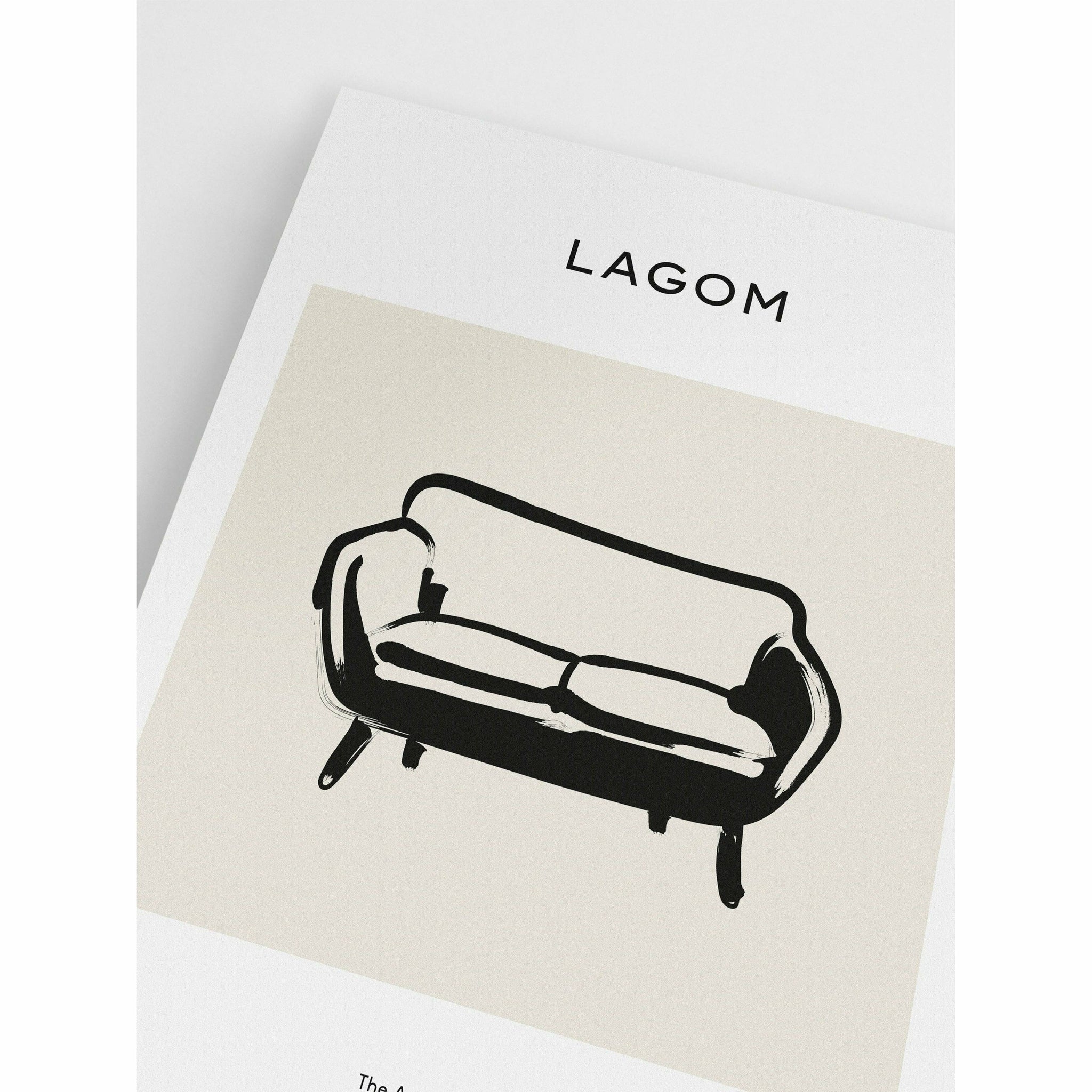 Brushed Sofa Wall Art Poster