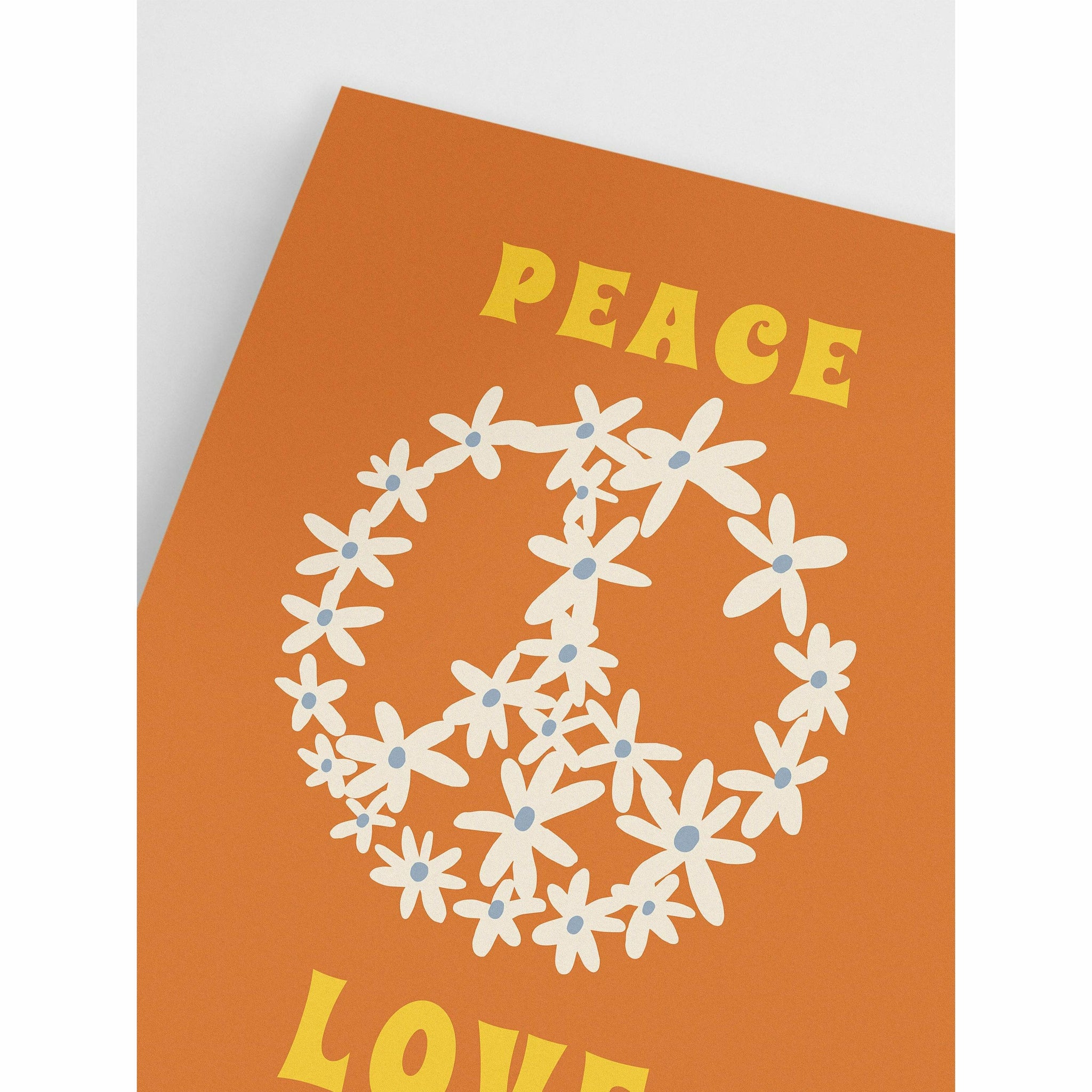 Peace Love Retro Poster