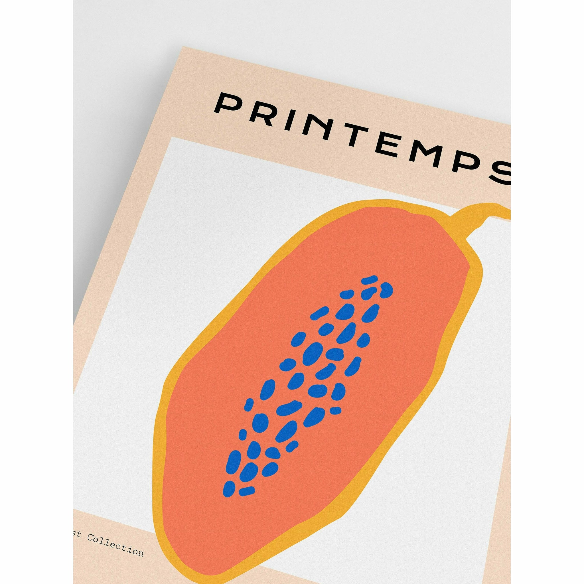 Papaya Fruit Digital Poster