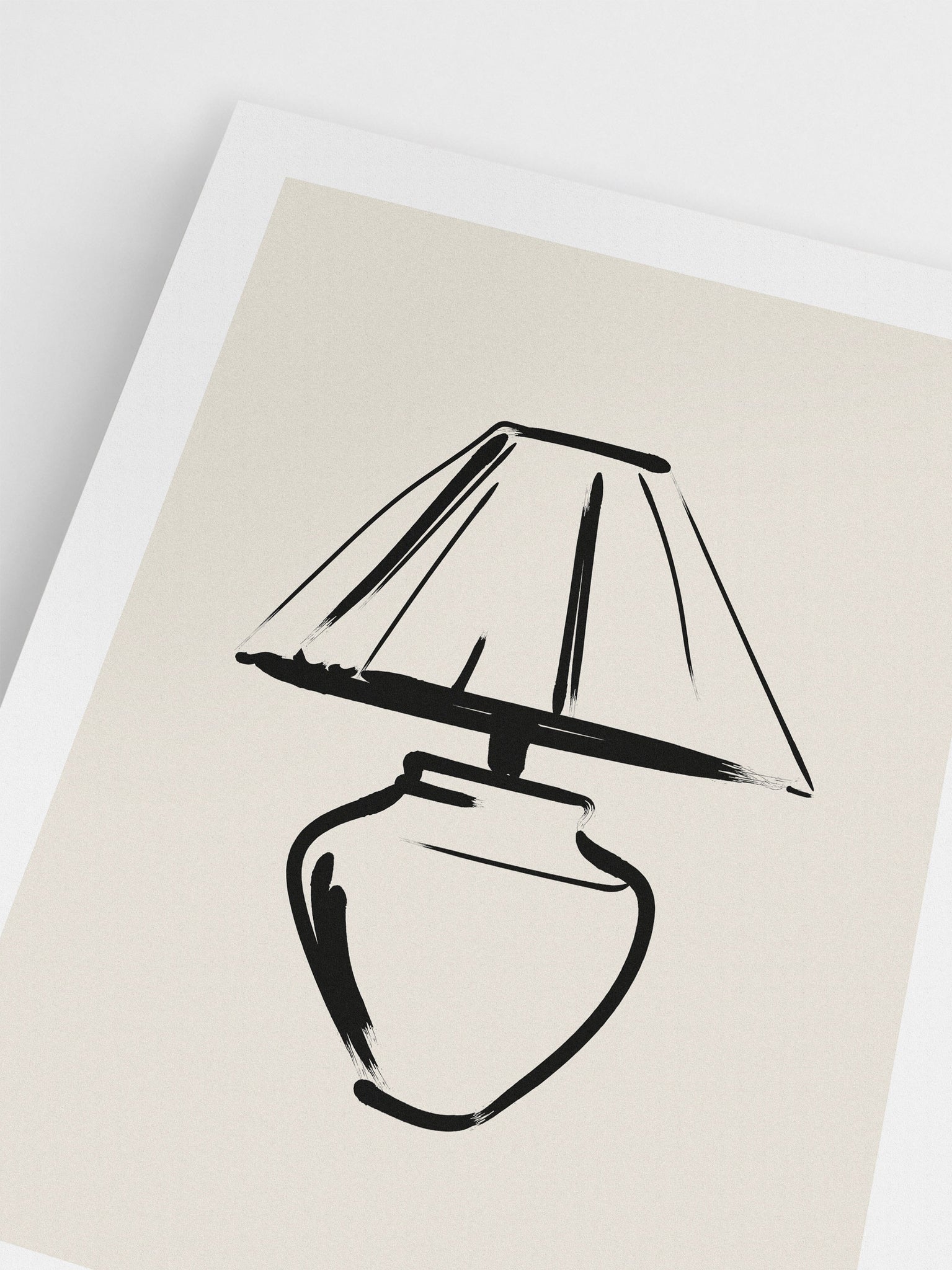 Lamp Drawing Poster