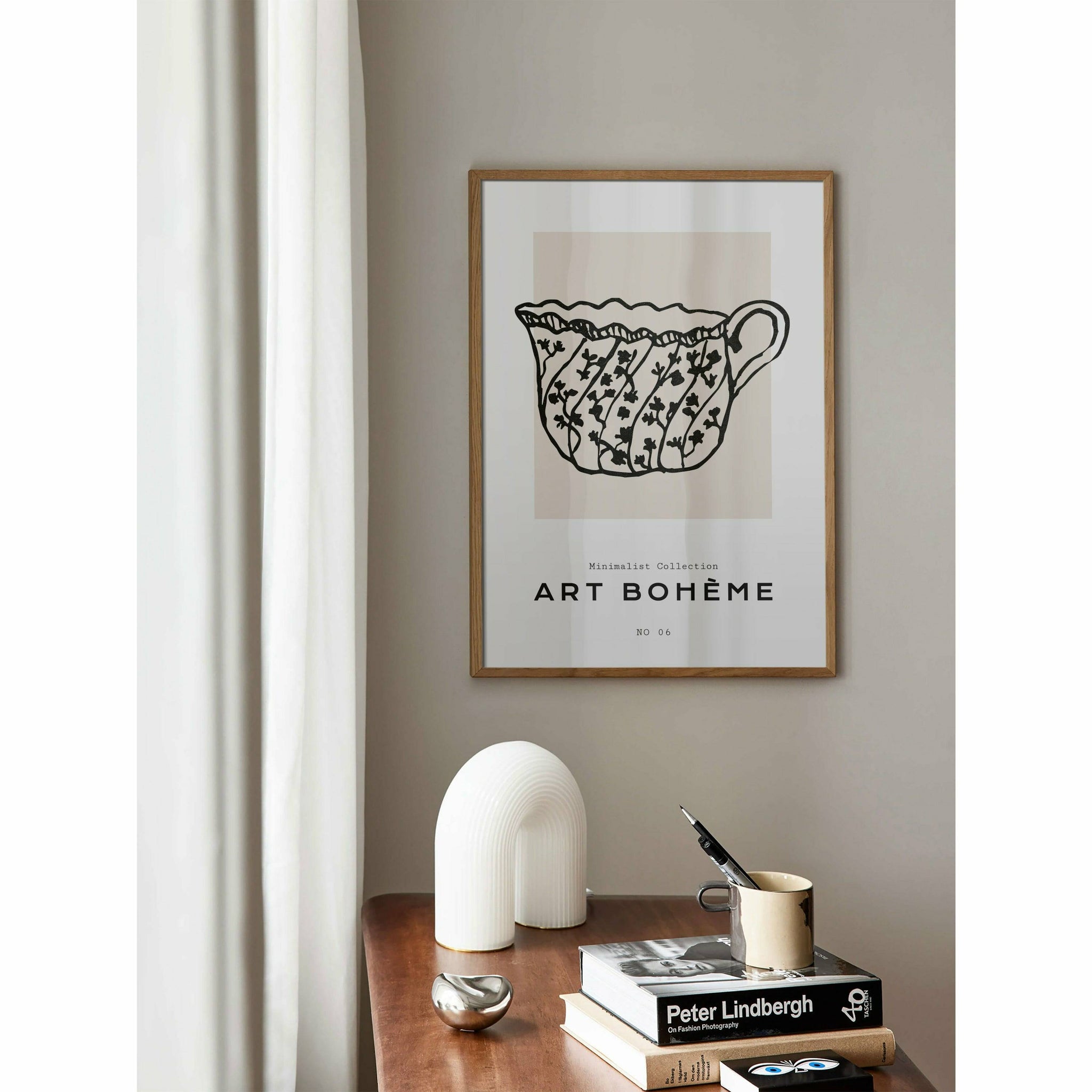 Floral Teacup Poster