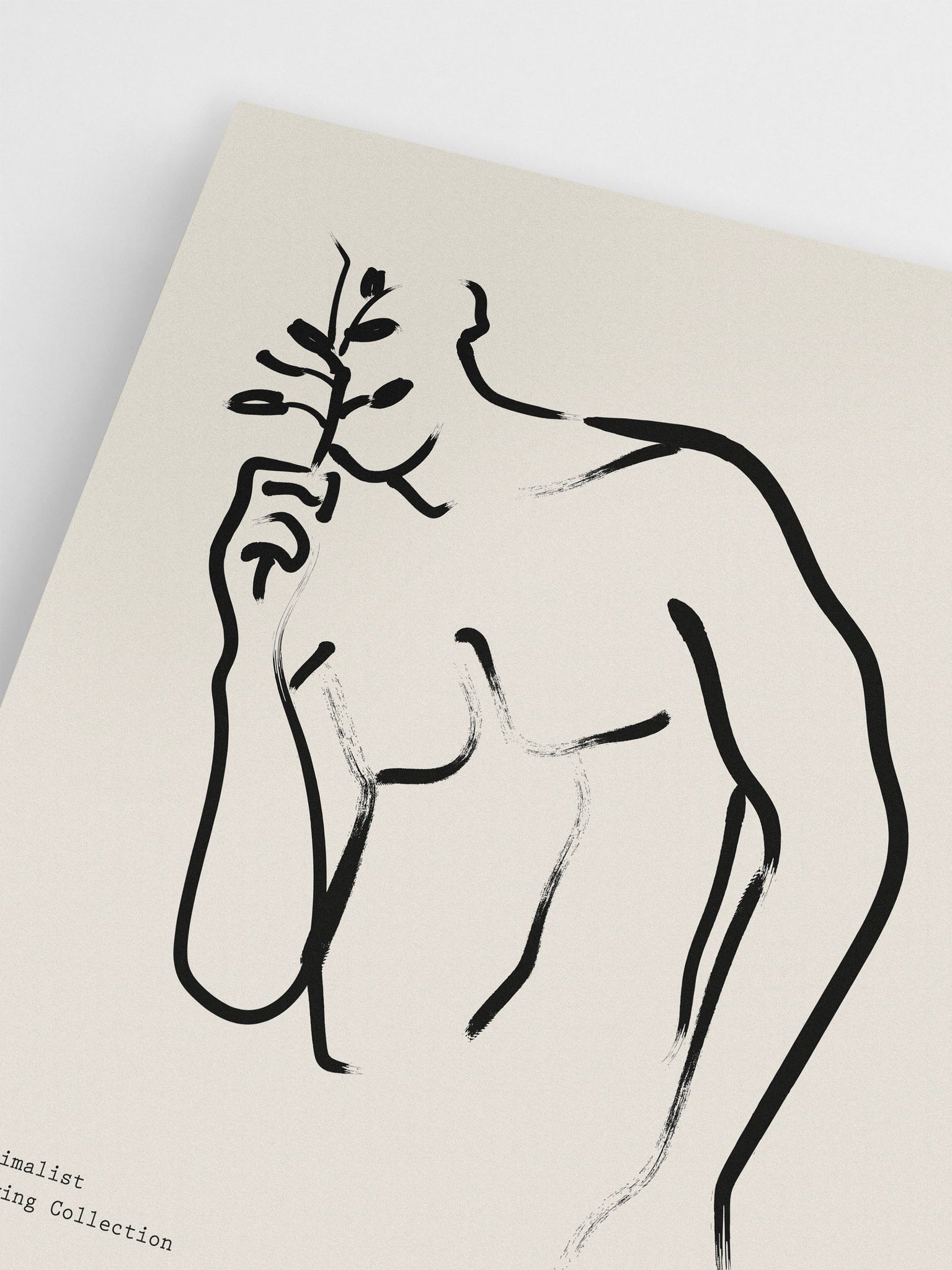 Male Figure Minimalist Poster