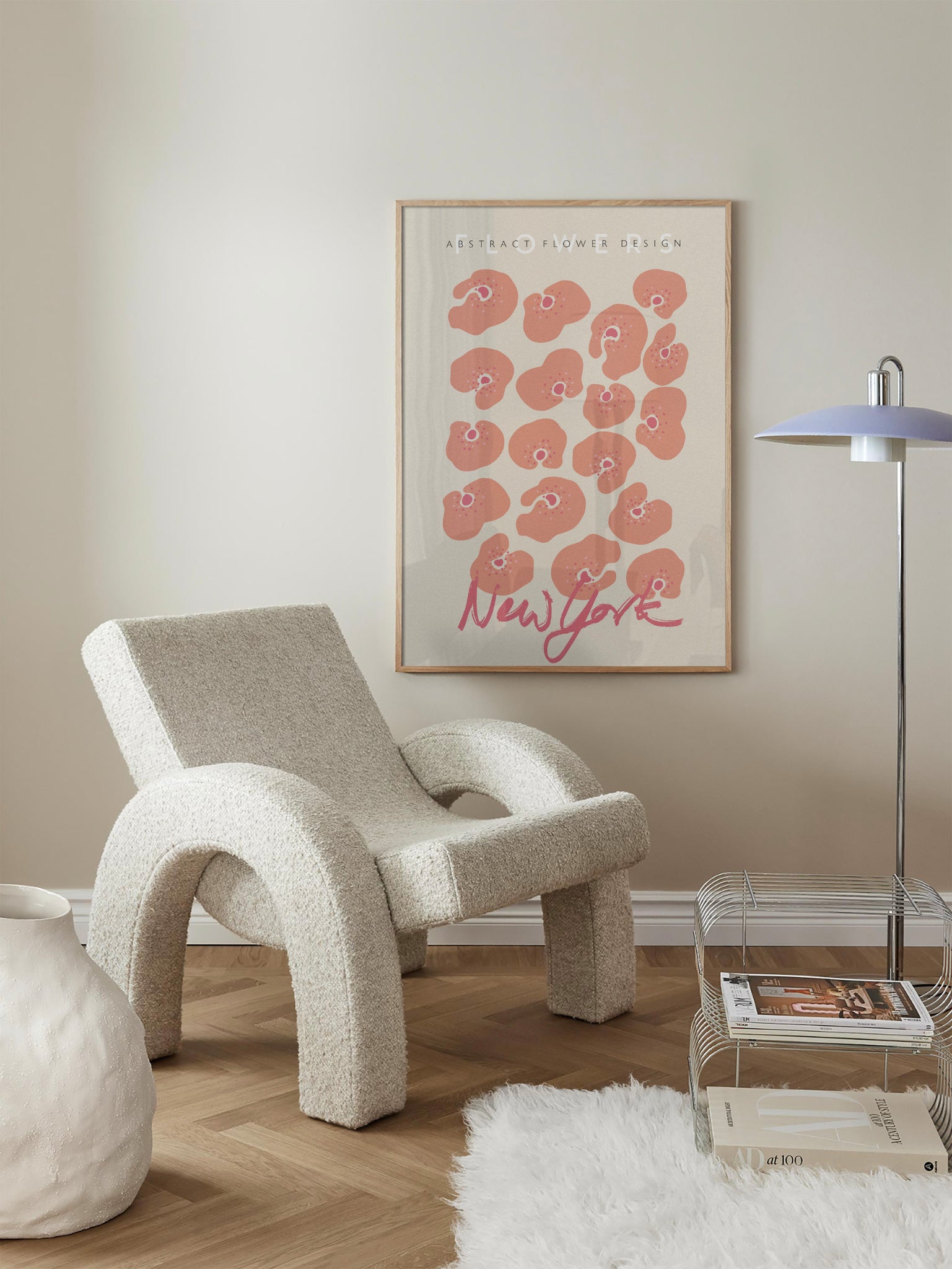 New York Flowers Poster