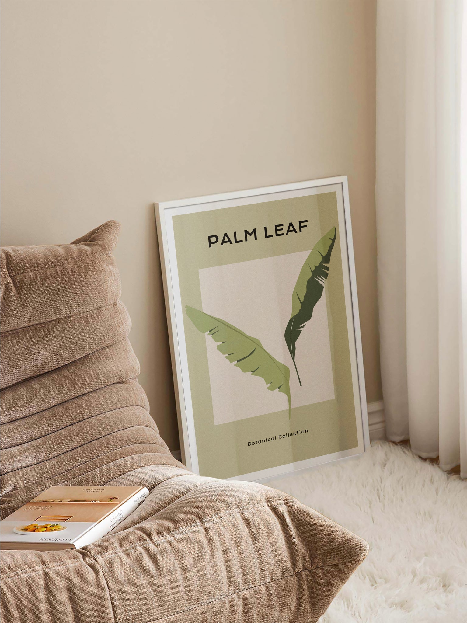 Palm Leaf Green Poster