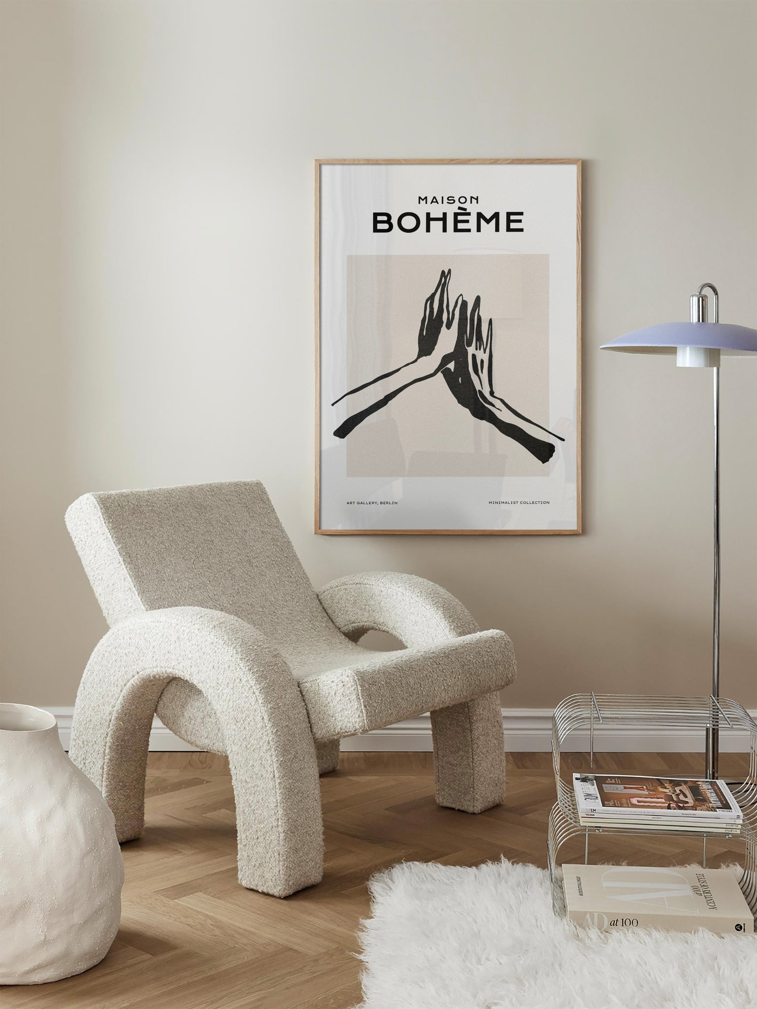 Boheme Abstract Hands Poster