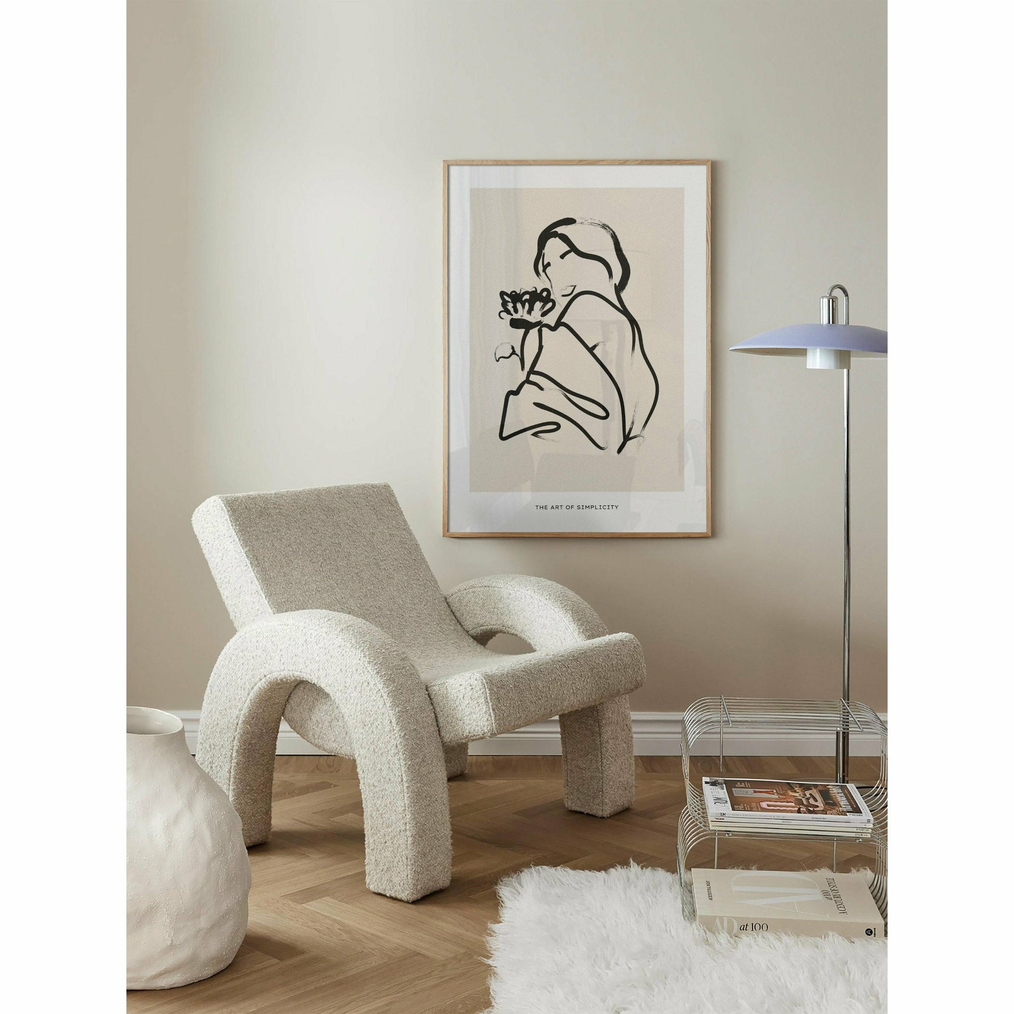 Brushed Art Woman Wall Poster