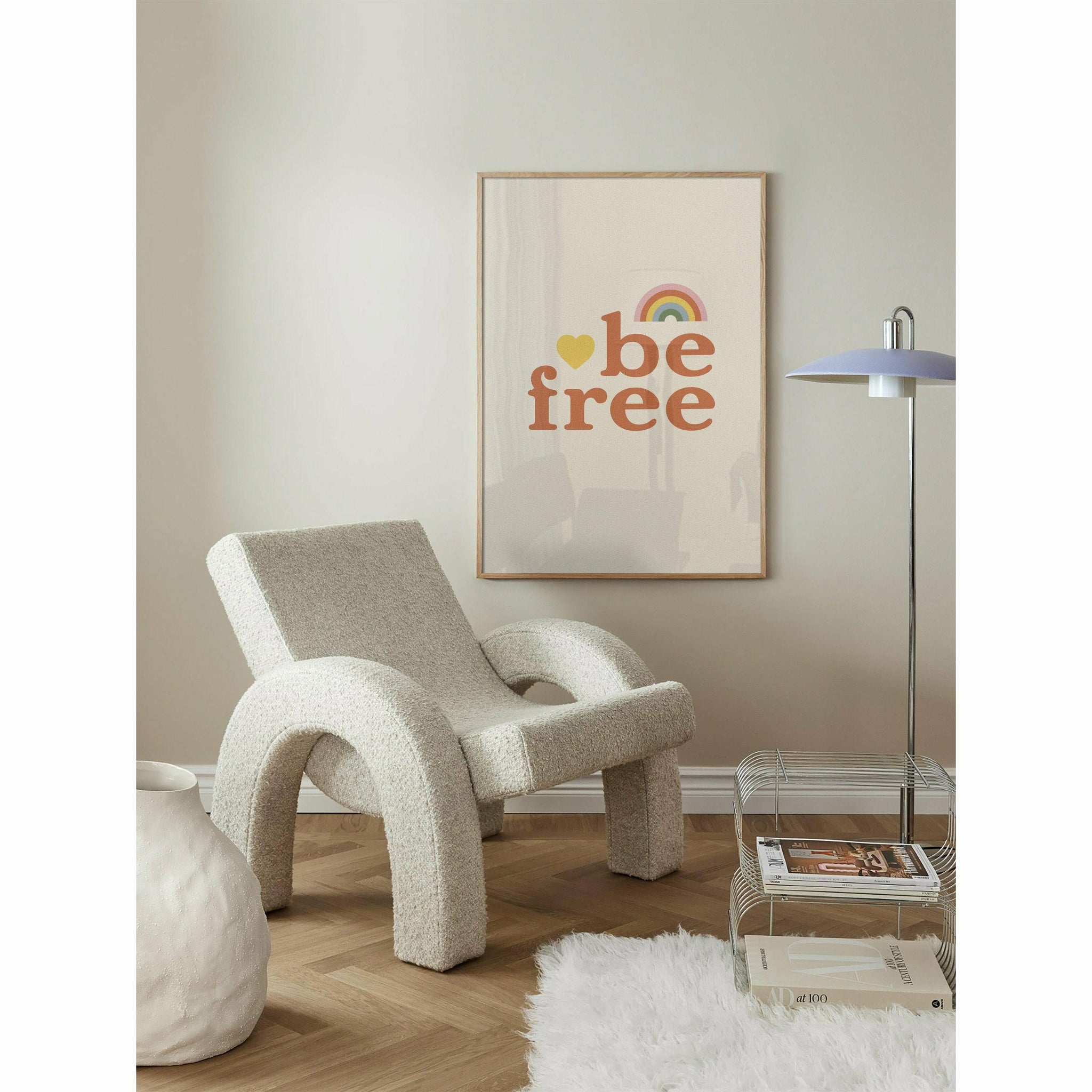 Rainbow Be Free 1970s Poster