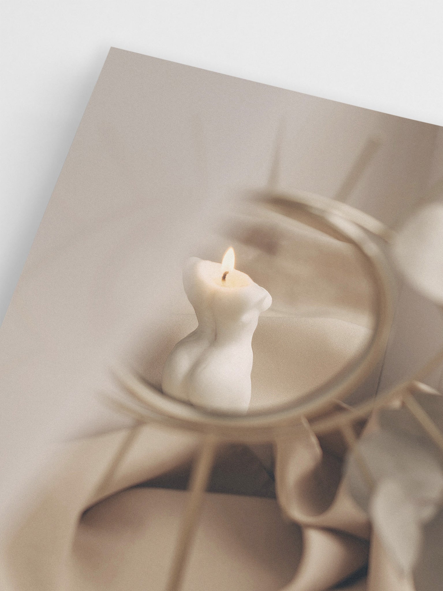 A Candle Reflection wall art