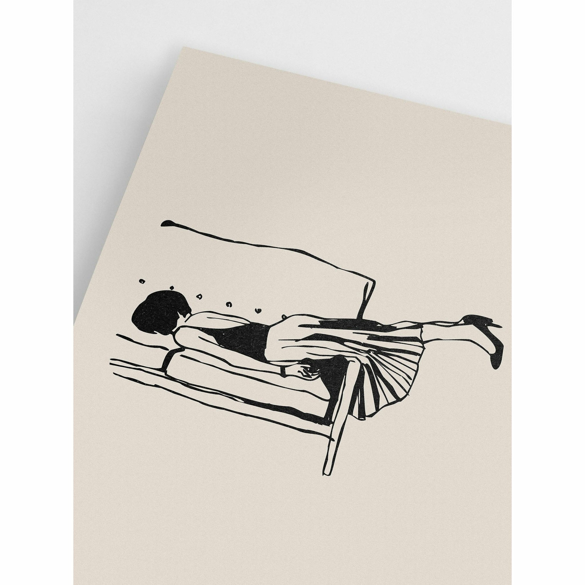 Exhausted Woman Wall Art