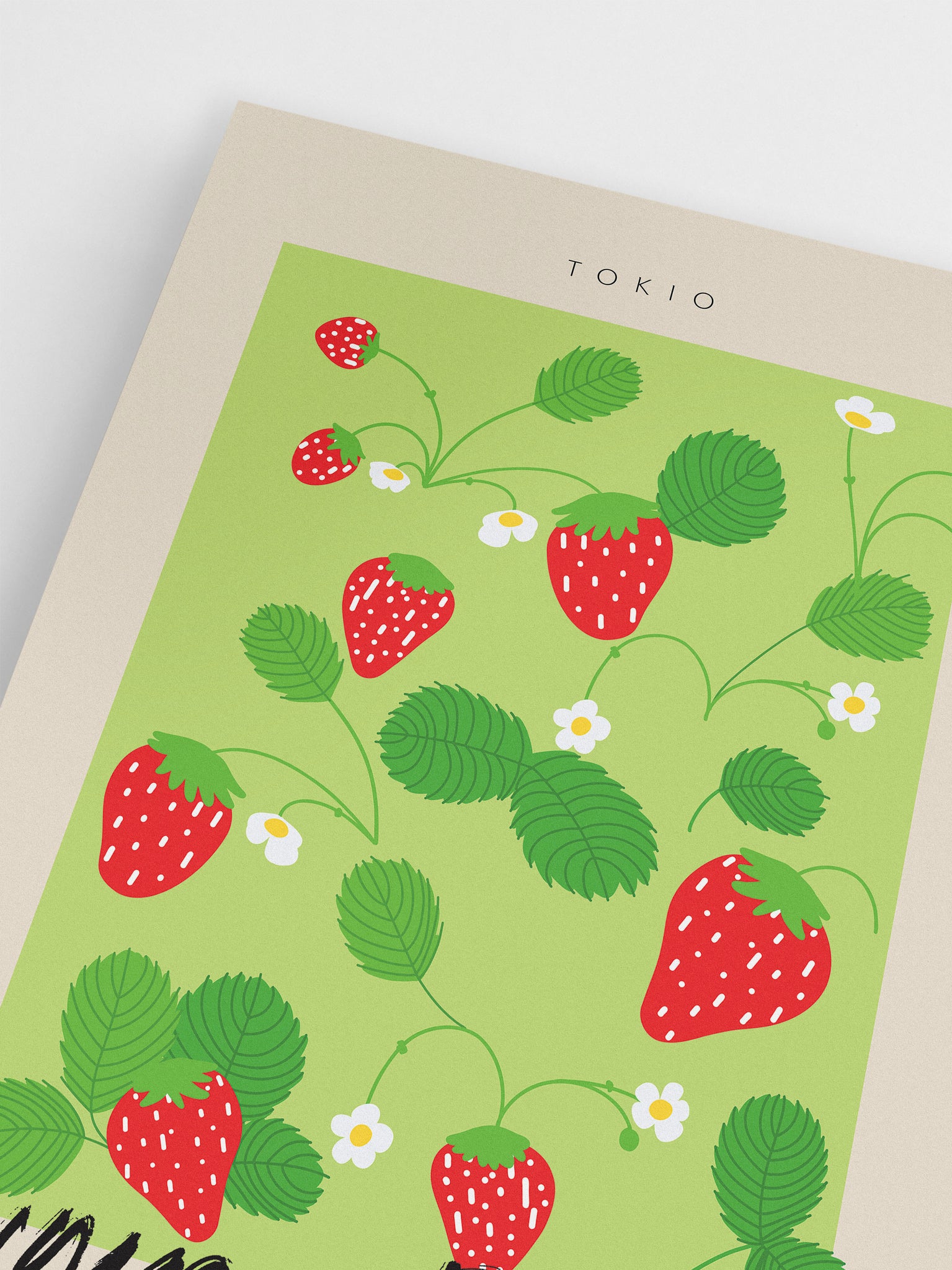 Tokio Strawberry Poster