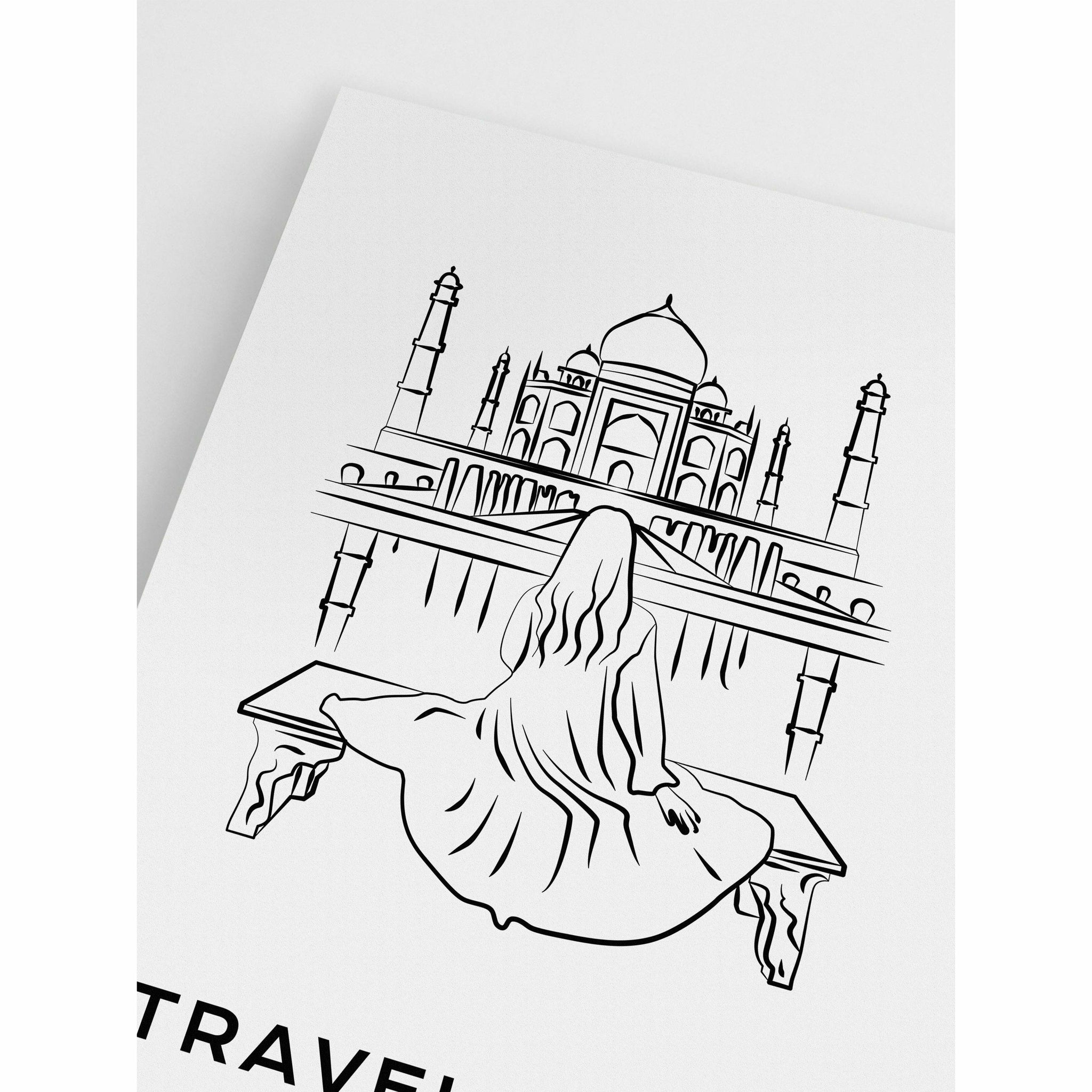 Travel More- Taj Mahal Poster