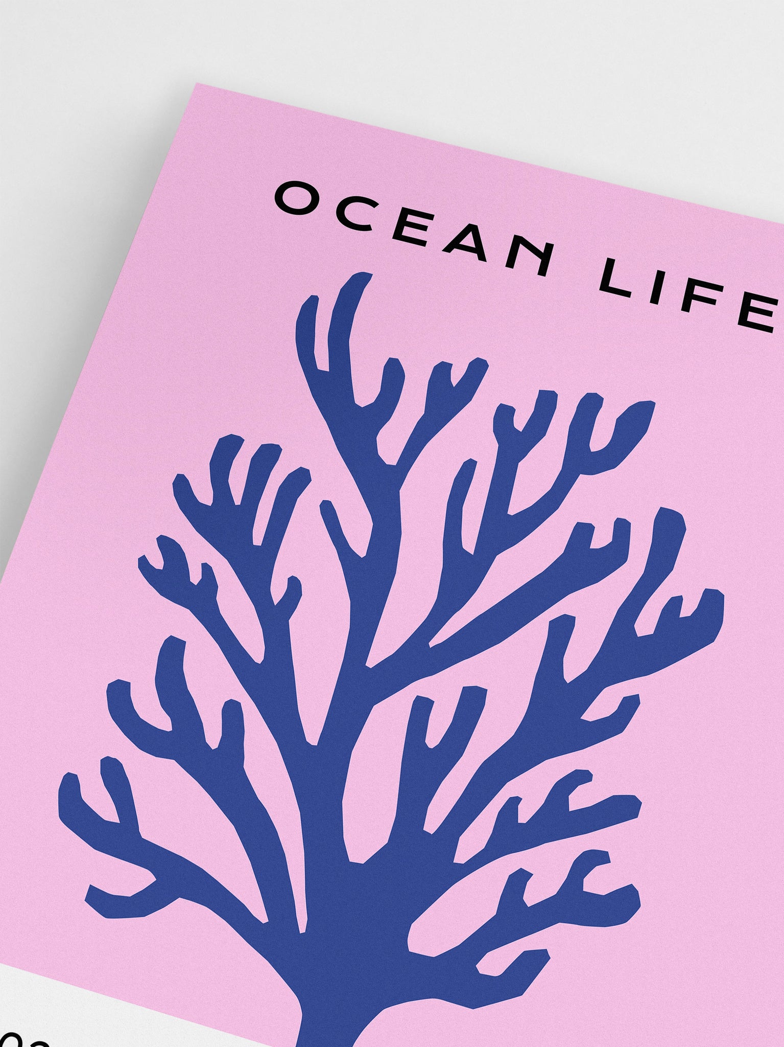 Ocean Life: Blue Coral Wall Art