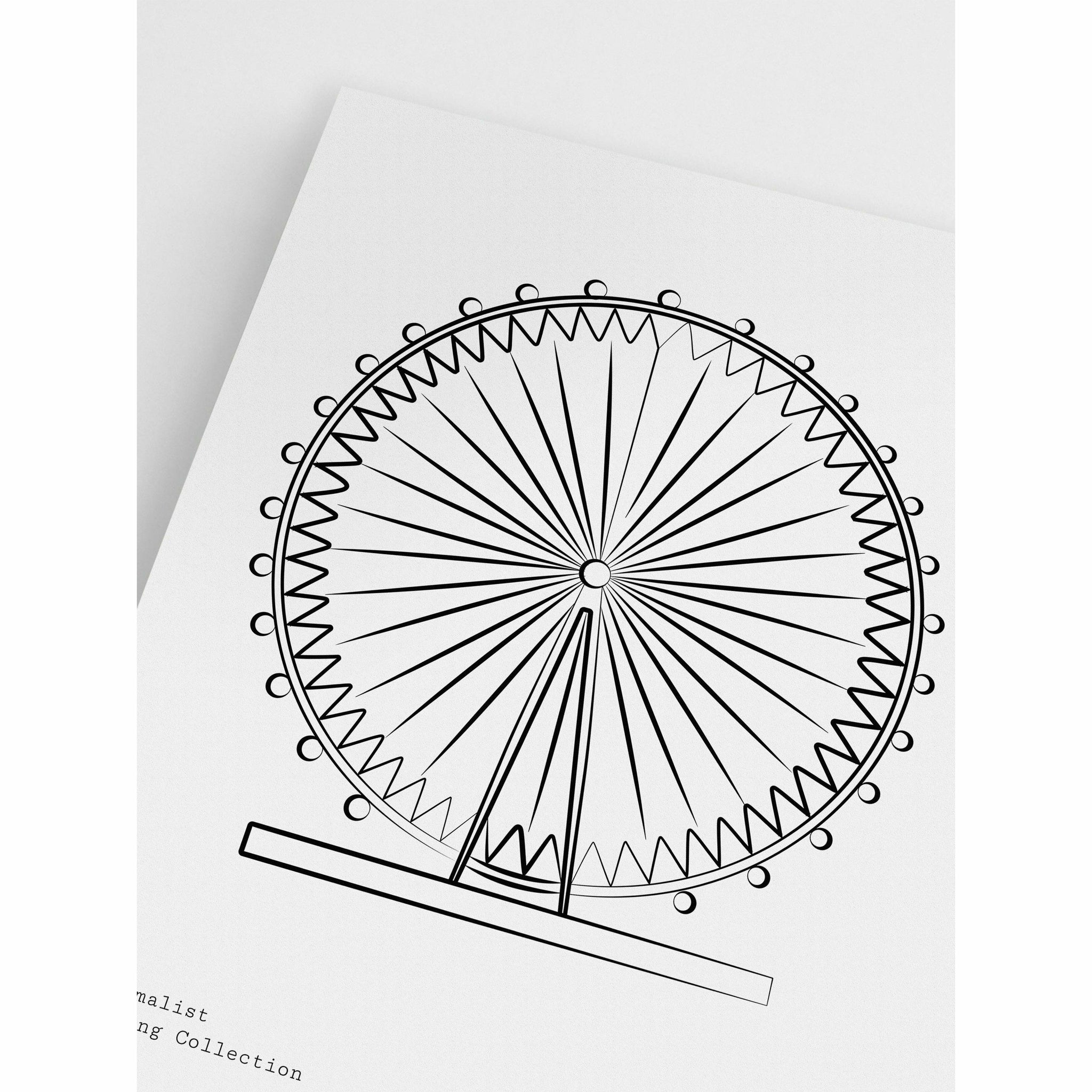 Minimalist Ferris wheel