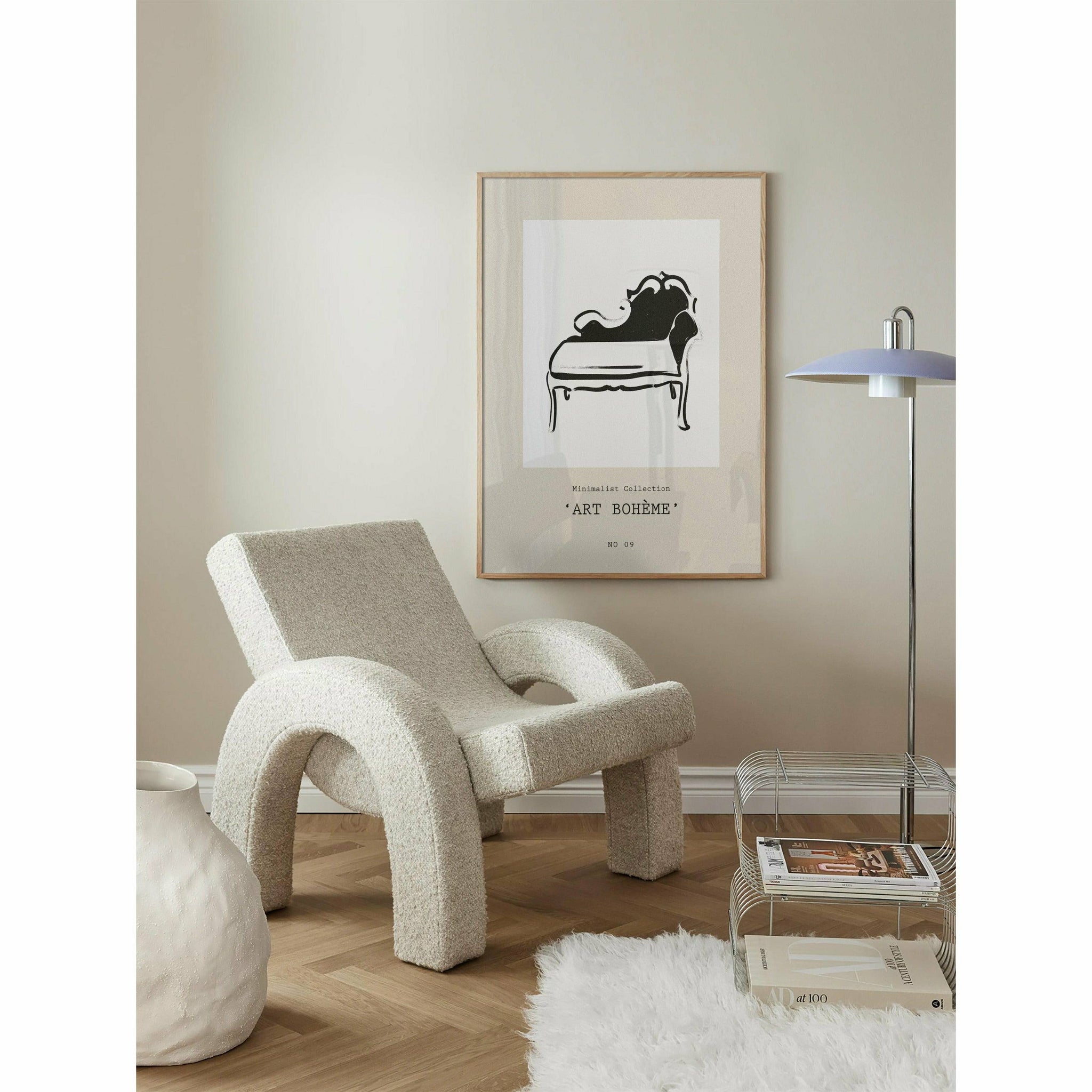 Settee Minimalist Bedroom Poster