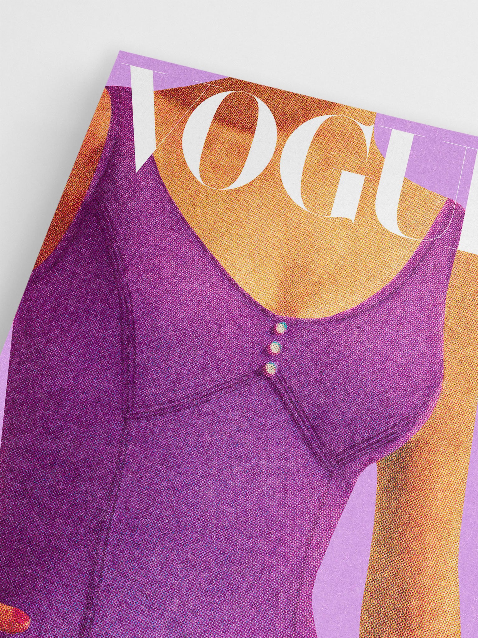 Vogue Purple Swimsuit wall art