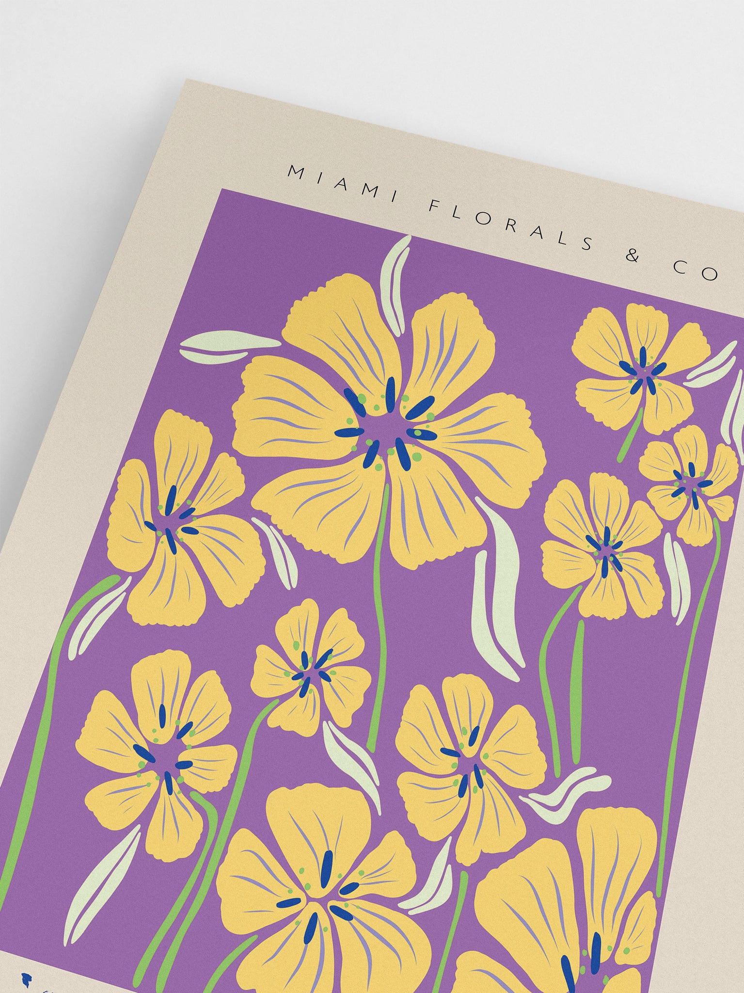 Miami Market Florals Poster
