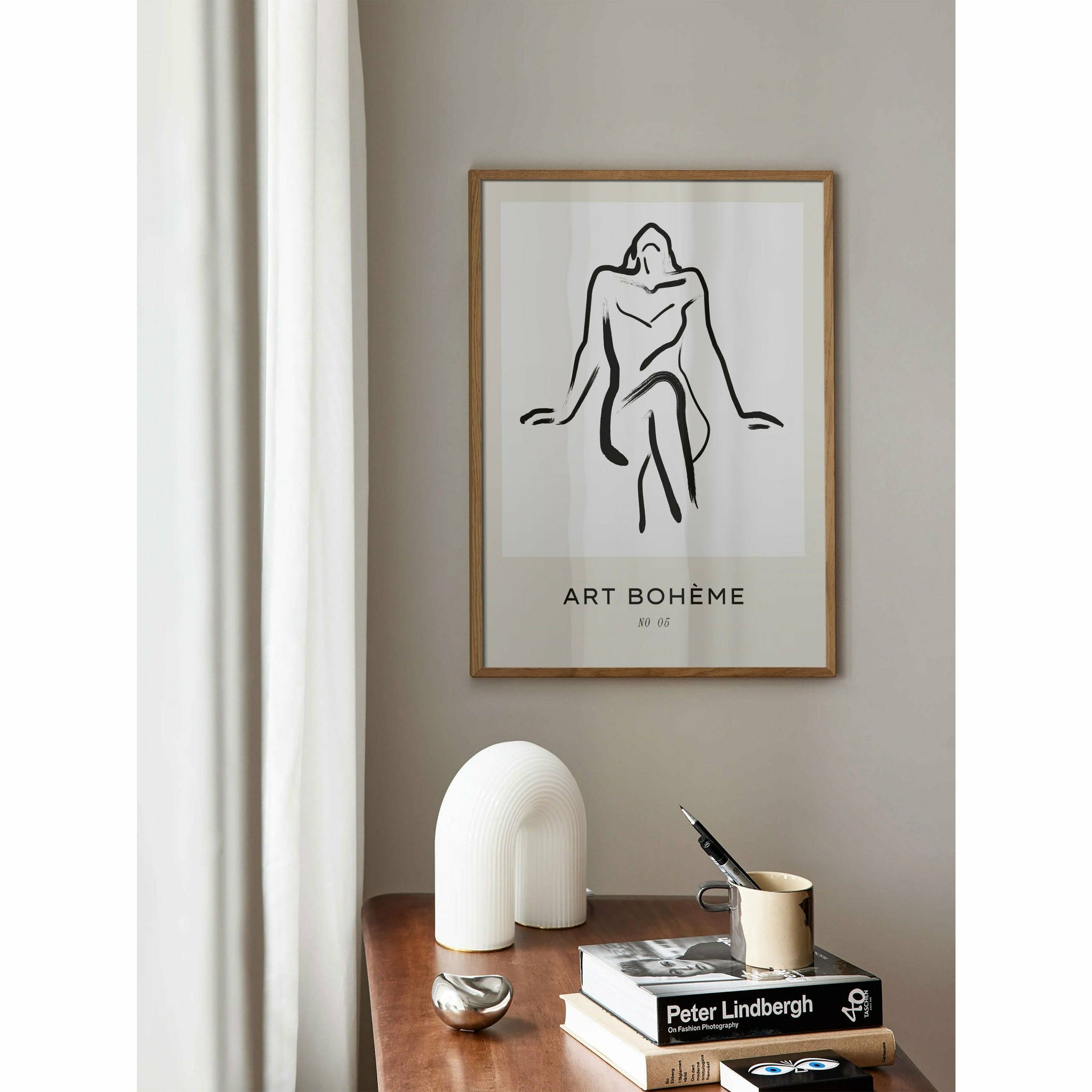 Line Art Bedroom Wall Art