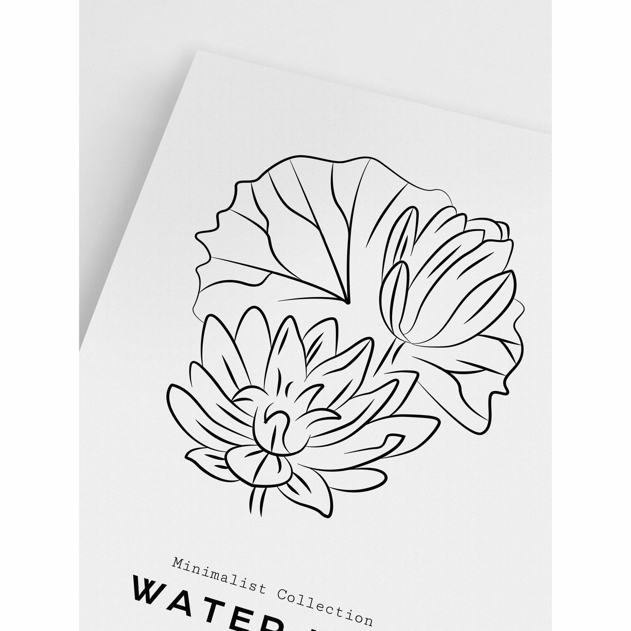 Minimalist Water Lily Poster